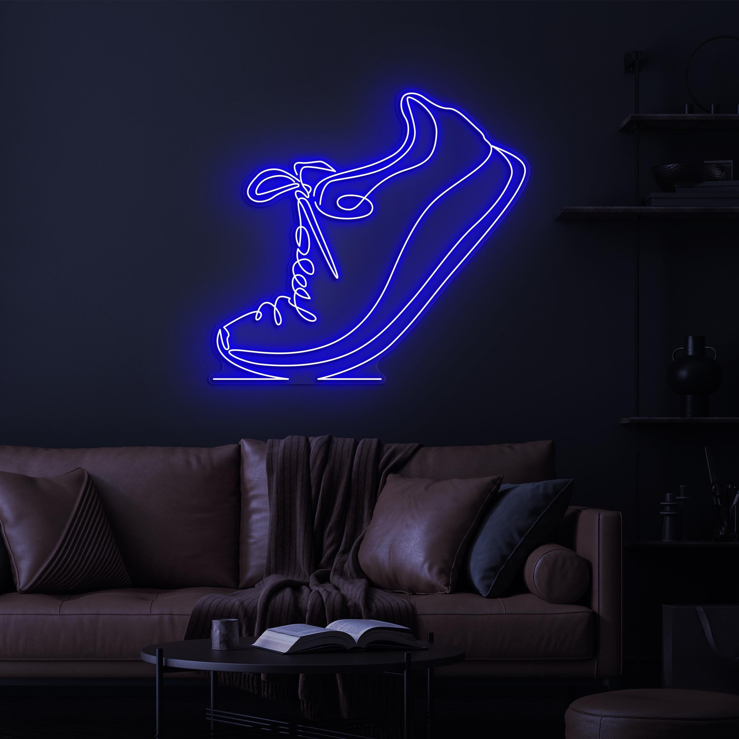 Sneakers Neon Sign, Sneakers LED Light, Shoes Shop LED Neon Art, Business Logo Sign, Home Wall Decor, Sneakers Shop Wall Art, Sports Lover