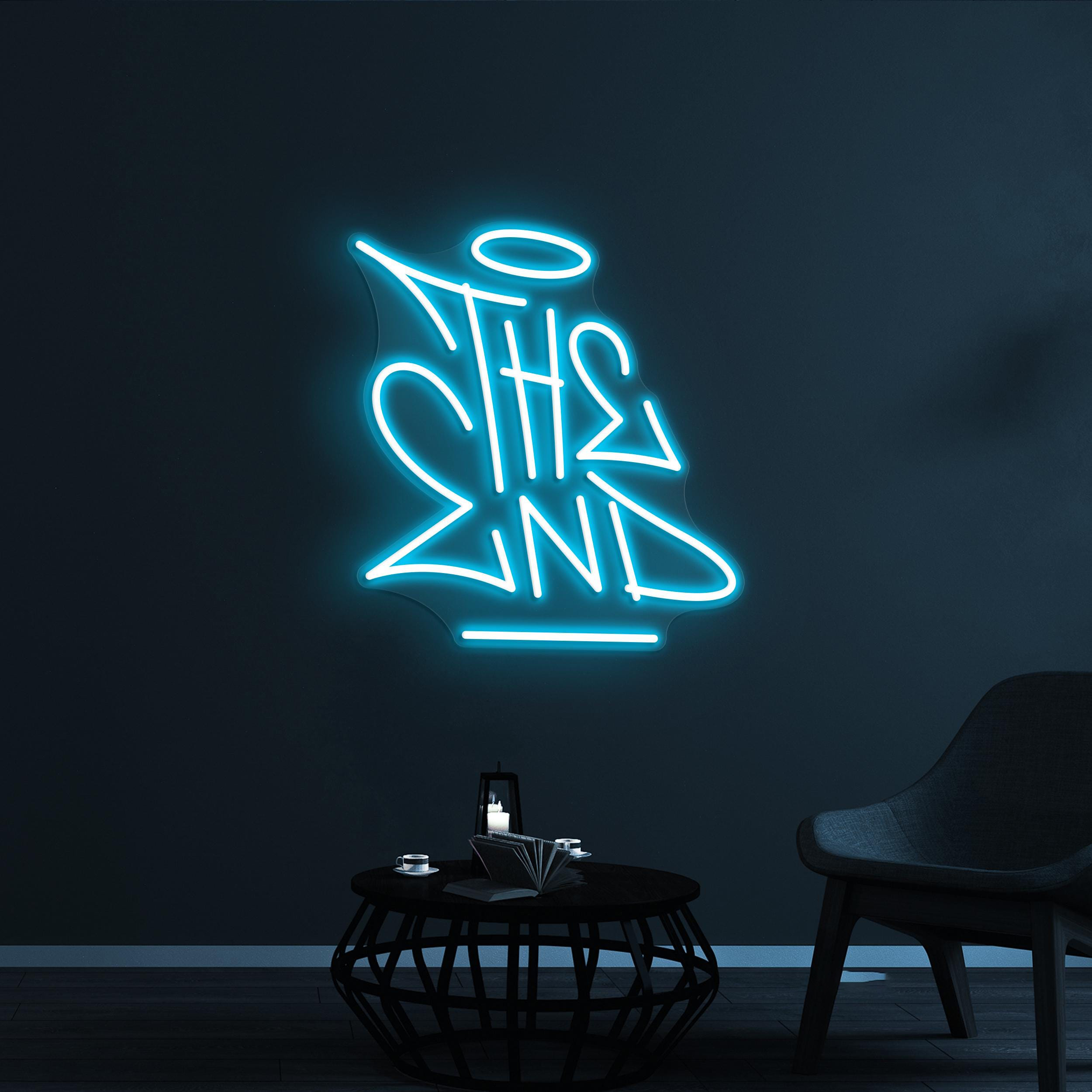 The End Neon Sign, The End LED Light, Cinema Wall Decor, Home Wall Art, Personalized Neon Sign, Game Room Wall Light, Theater Room Light