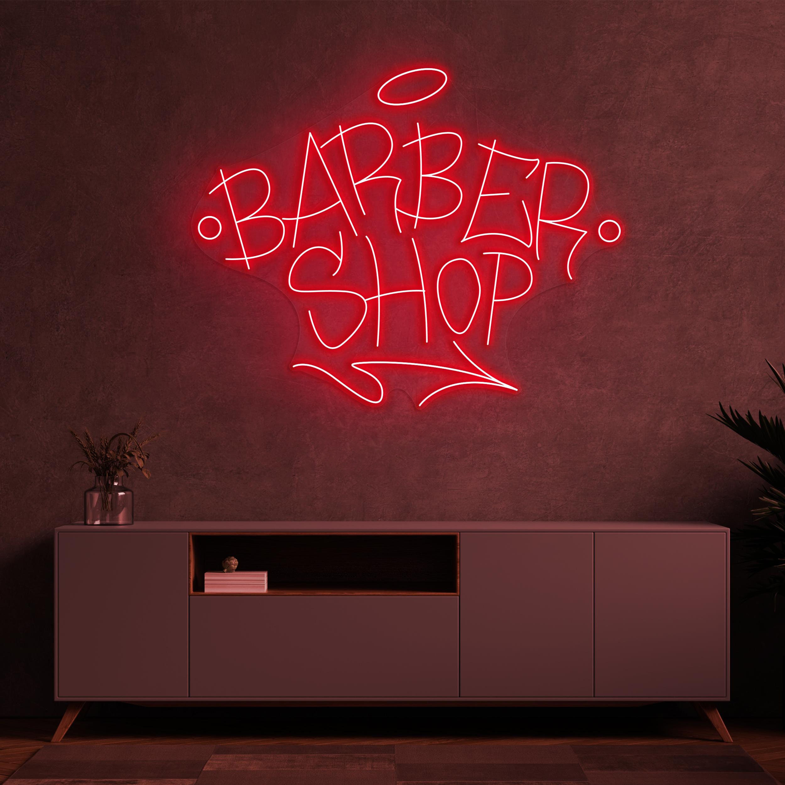 Barber Shop Neon Sign, Barber Shop LED Light, Beauty Bar Decor Sign, Barber Shop Wall Art, Custom LED Sign, Decor for Barber Shop & Salon