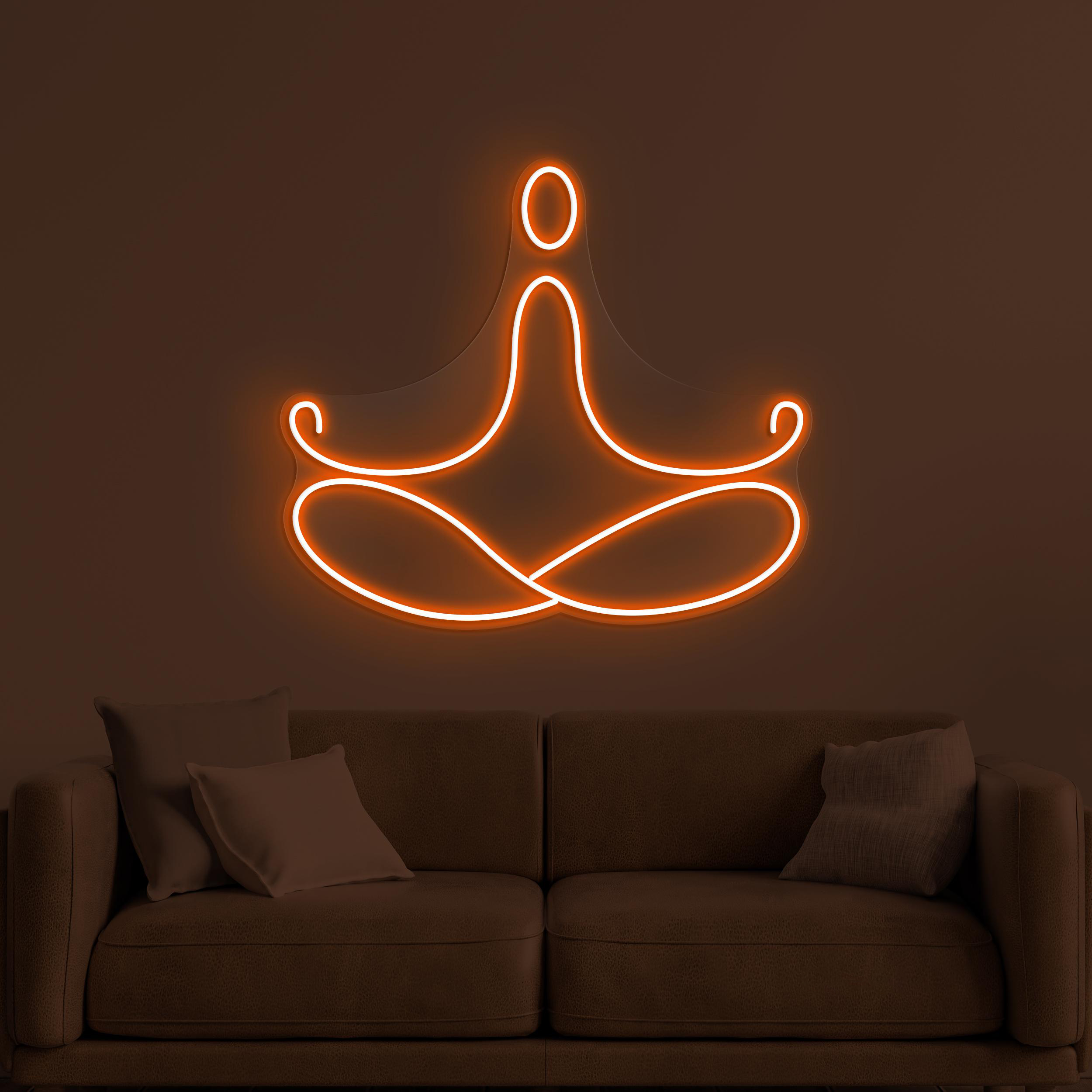 Yoga Pose Neon Sign, Yoga Pose LED Light, Yoga Club Wall Decor, Fitness Room Wall Art, Gift For Yoga Lover, Meditation Symbol Led Sign