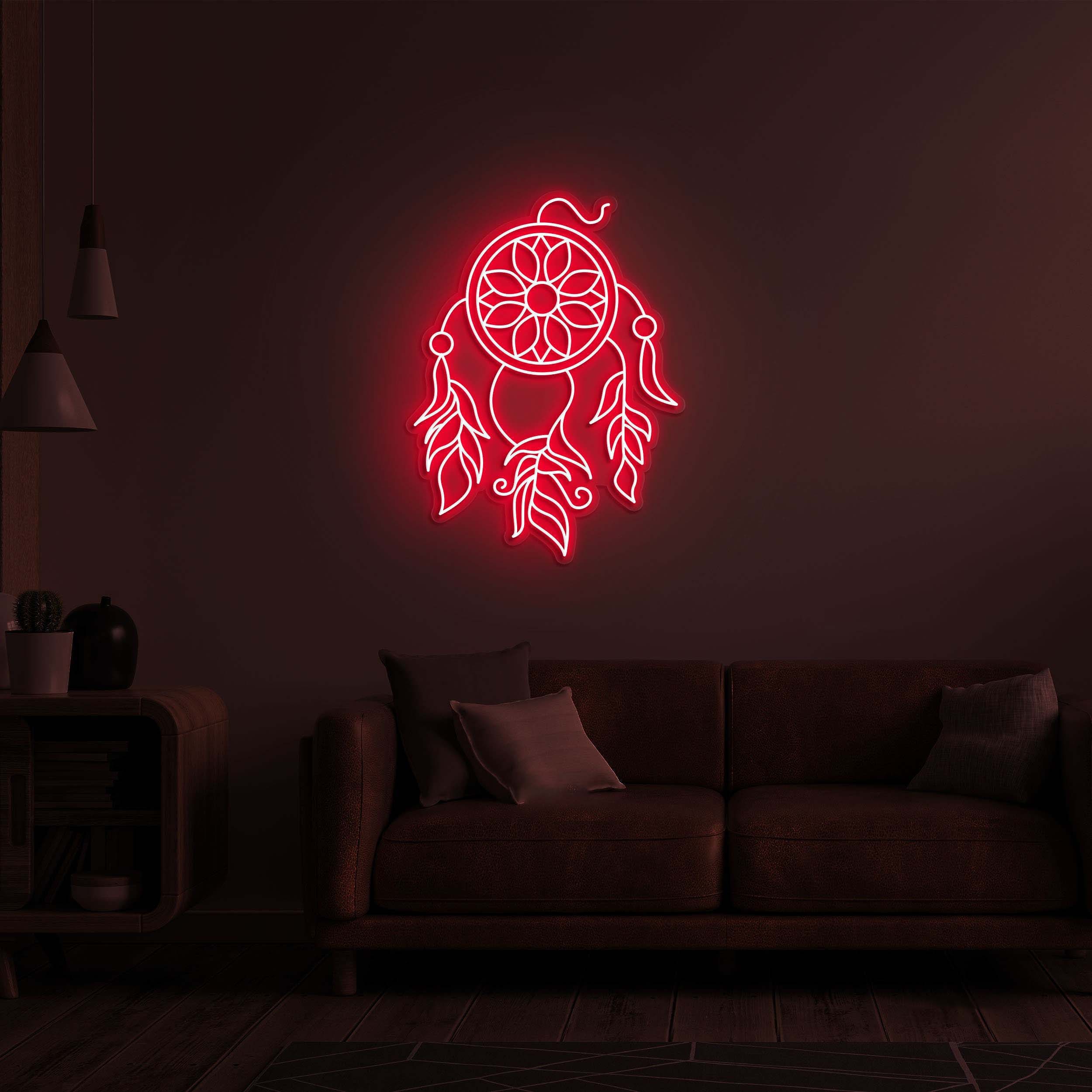 Dream LED Neon Sign, Dream Catchers Neon Light, Custom Neon Sign, Gift for Bedroom Wall or Home, Neon Light Art, Event and Wedding Decor