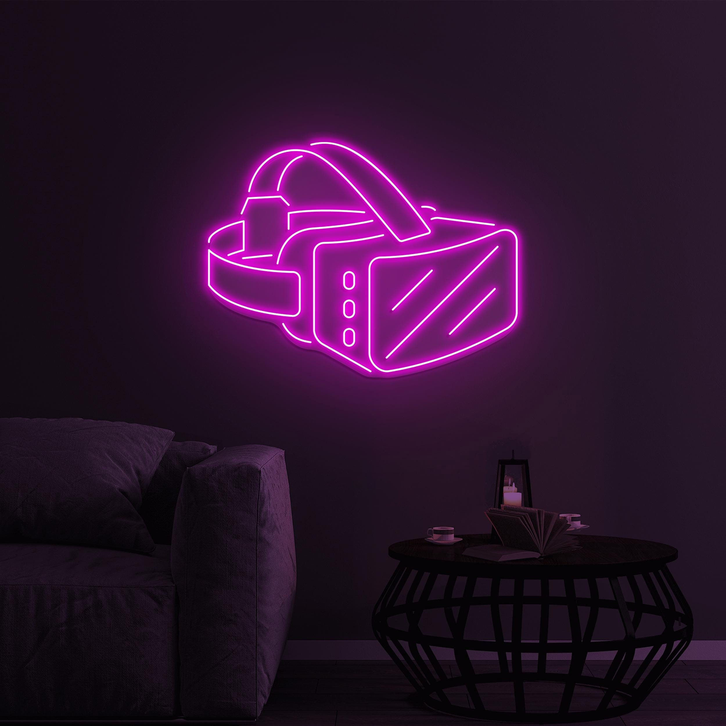 VR glasses Neon Sign, Vr glasses led Light, VR Glasses wall Decor, Game Player Glasses Wall Art, VR Glasses House Sign, Gaming Room Wall Art