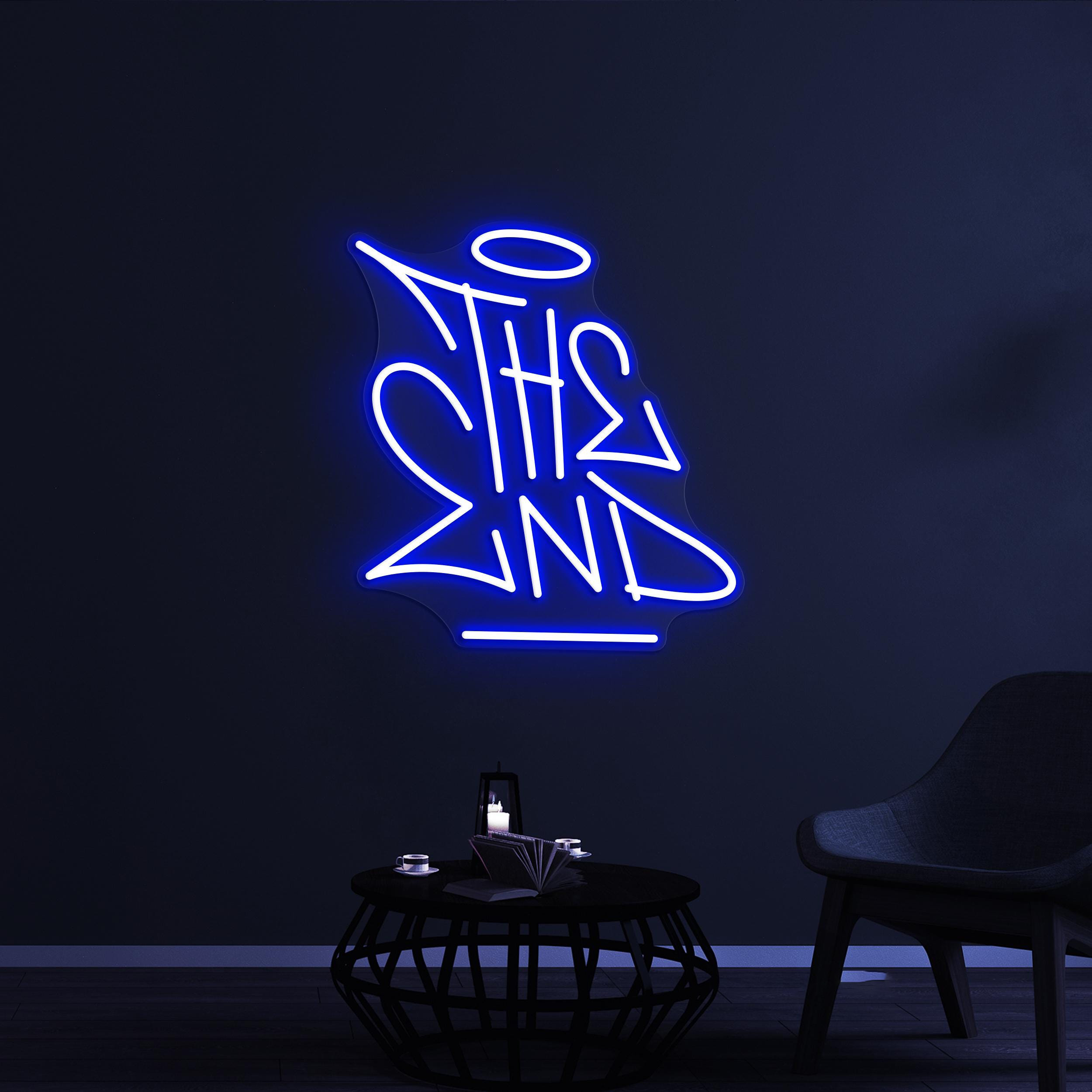 The End Neon Sign, The End LED Light, Cinema Wall Decor, Home Wall Art, Personalized Neon Sign, Game Room Wall Light, Theater Room Light