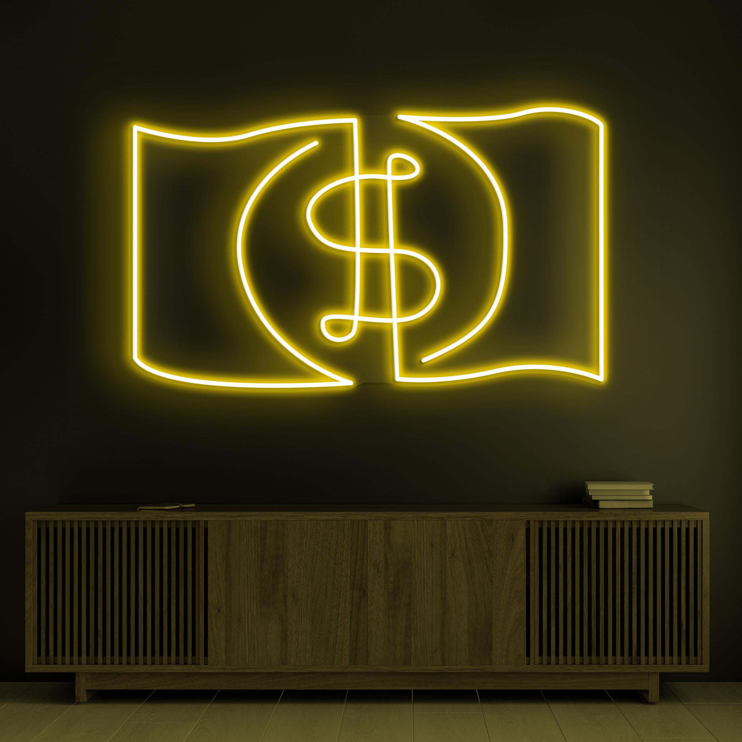 Dollar Neon Sign, Dollar LED Light, Money Wall Decor, Home Wall Art, Cash Neon Sign, Bank Wall Neon Light, Personalized Dollar Neon Sign