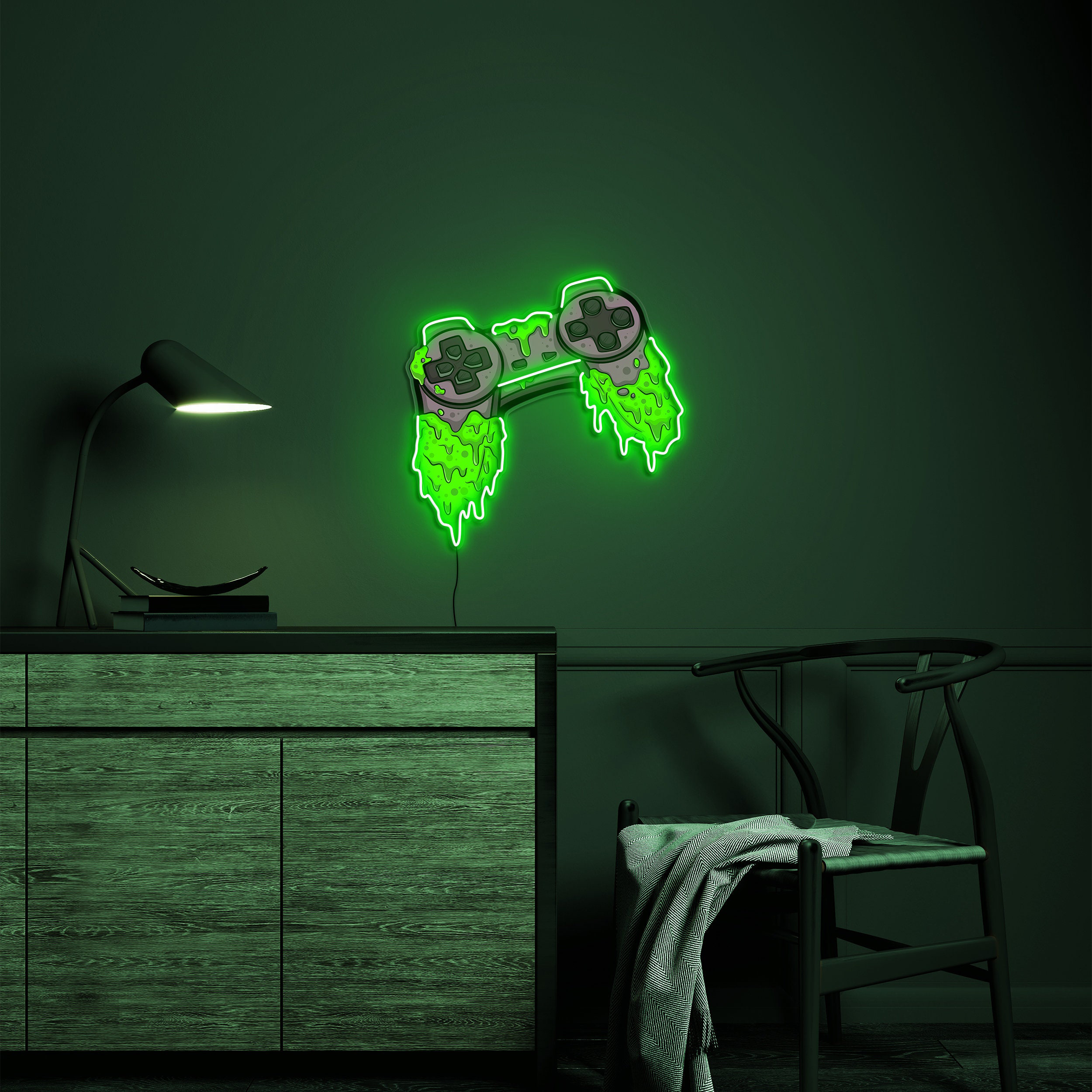 Game Controller Neon Sign, Controller Neon Light, Gamer Remote Neon Sign, LED Pop Art Sign, Game Room Decor, Cool LED Wall Art for Gamers