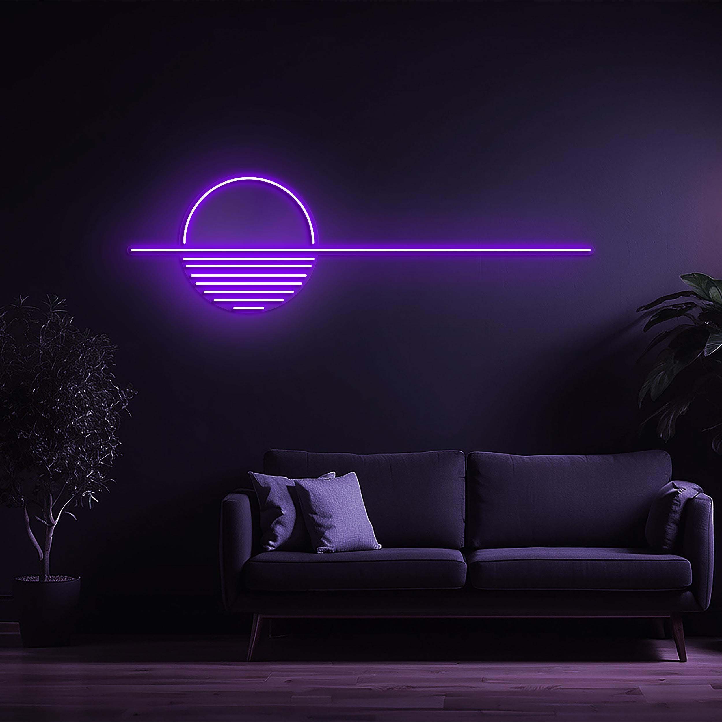 Sunset Neon Sign, Wave LED Home Wall Decoration, Sunrise and Sunset Night Light, Mountains LED Neon Sign, Bedroom Decor, Sunset Wall Decor