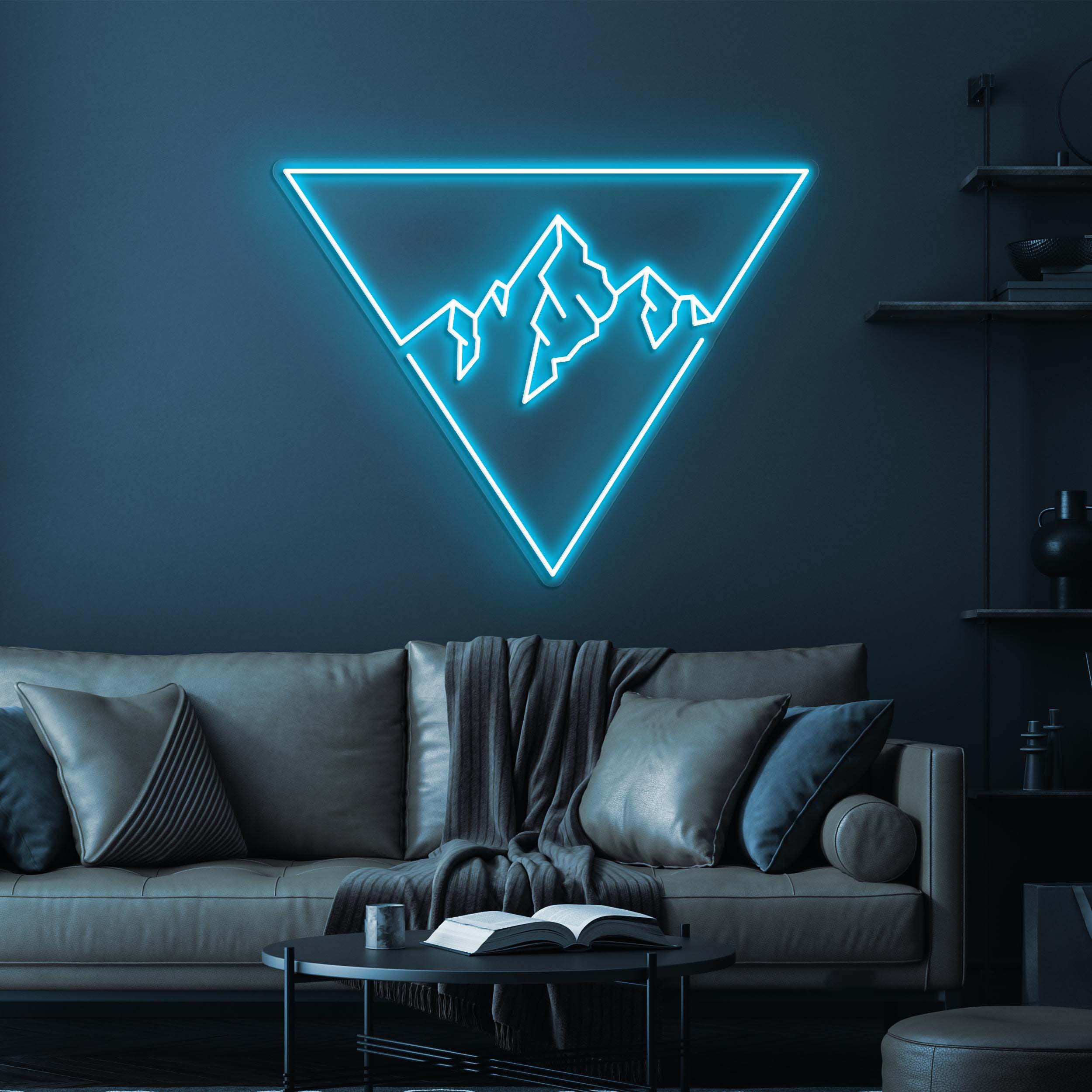 Mountain Neon Sign, Mountain LED Light, Home Wall Decor, Mountain Scenery Wall Art, Custom Neon Sign, Hotels Neon Decor, Gallery Led Light