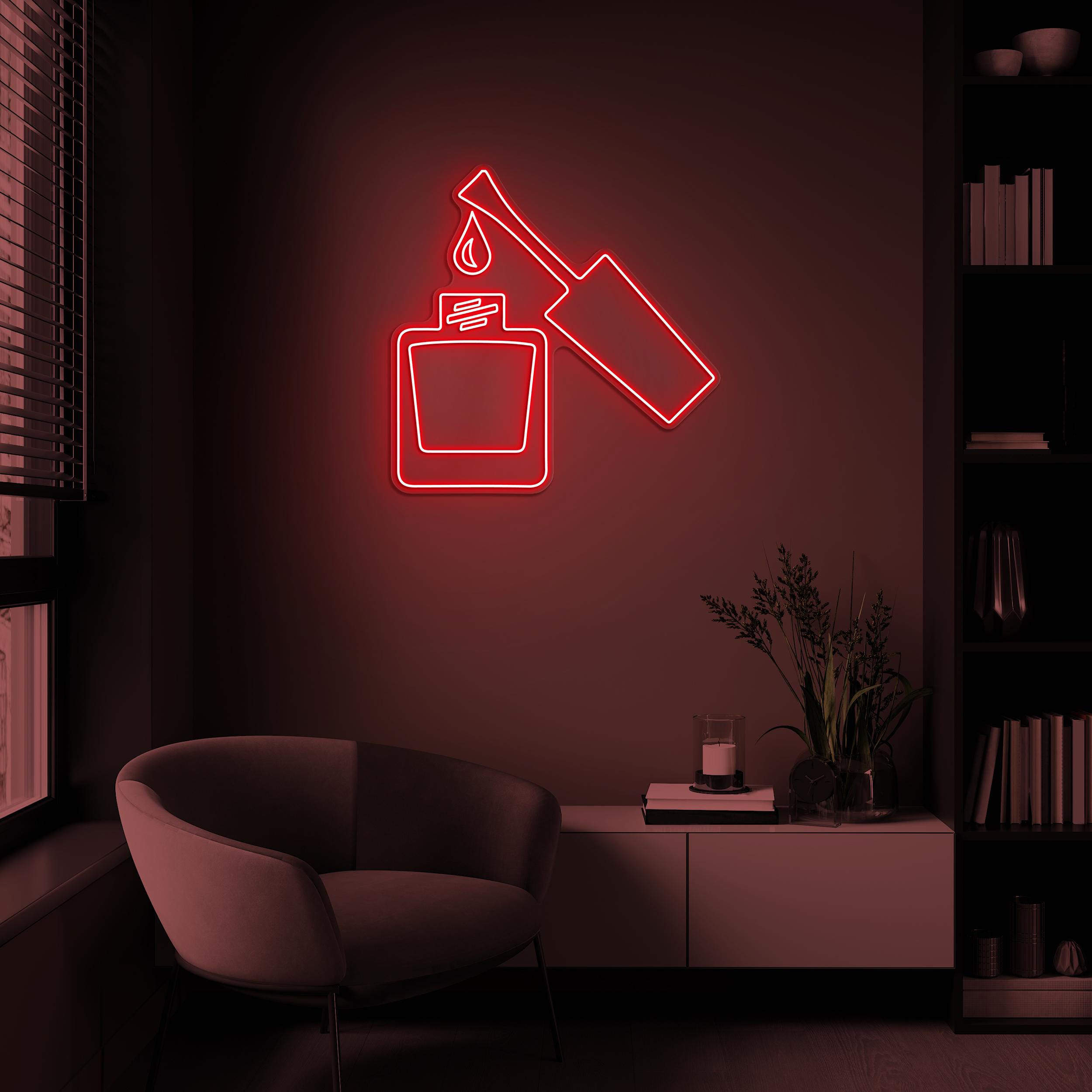 Nail Art Neon Sign, Nail Art LED Light, Nail Polish Wall Decor, Nail Artist Home Decor, Salon Wall Art, Girls Room Art, Manicure Shop Light