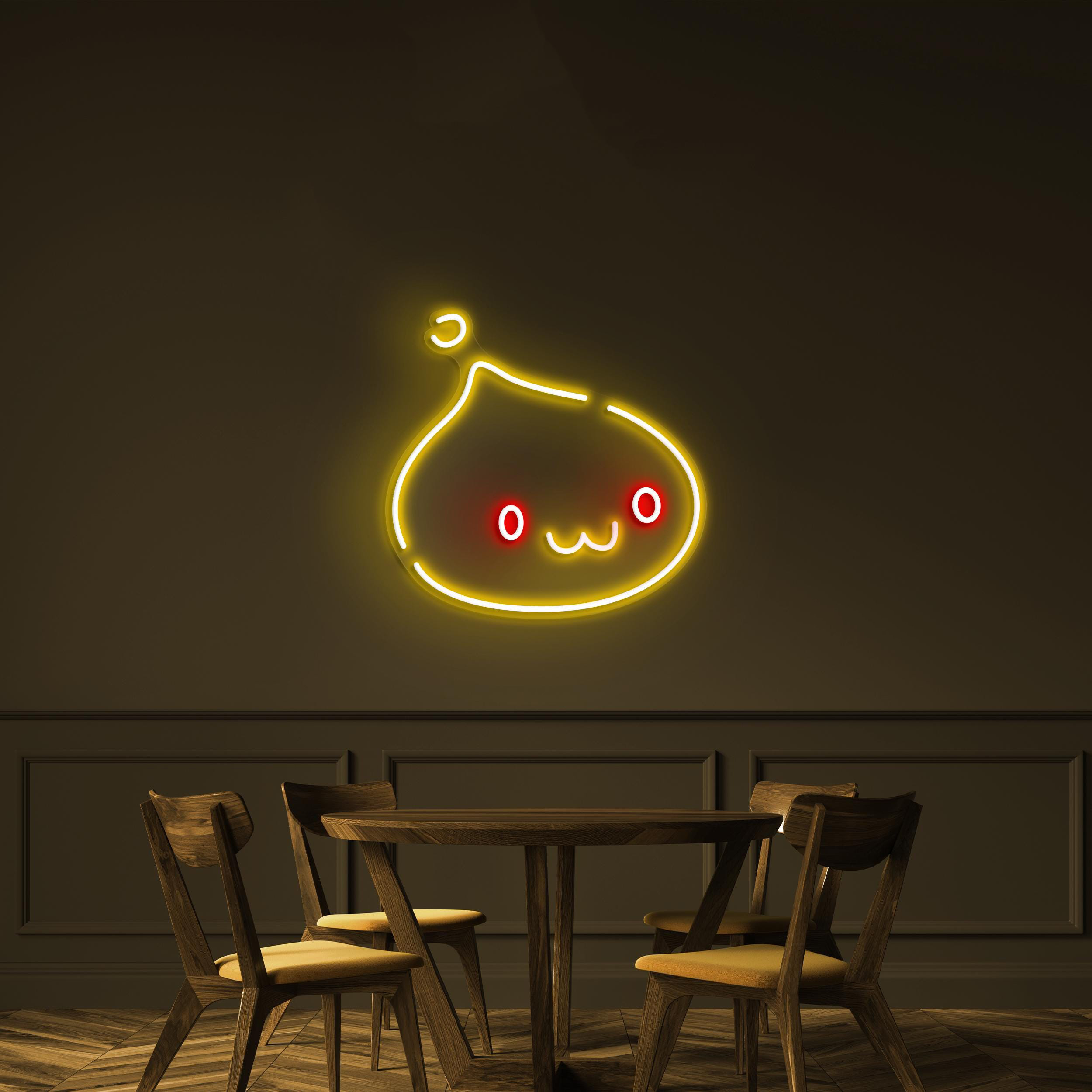 Cute Momo Neon Sign, Cute Momo LED Light, Kawaii Wall Decor, Nursery Room Wall Art, Custom Neon Sign, Home Wall Decor, Party Decoration