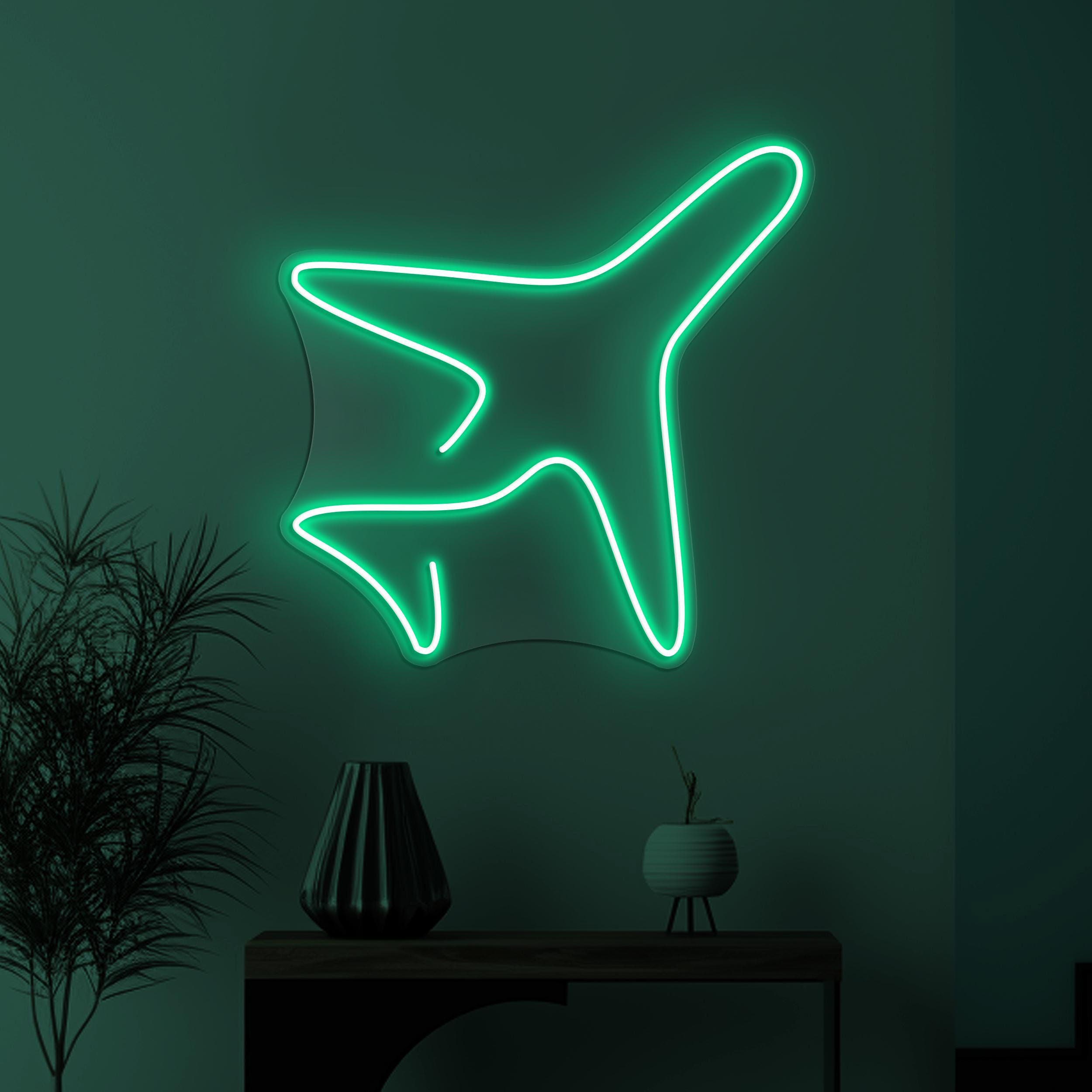 Airplane Neon Sign, Airplane LED Light, Airplane Wall Art, Kids Room Wall Decor, Travel Agency Neon Light, Game Room Decor, Travel Neon Sign