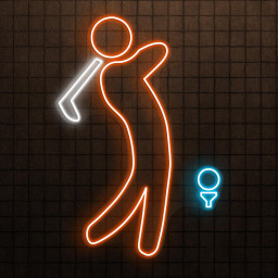 Golf Player Neon Sign, Golf Player LED Light, Golf Club Wall Decor, Sports Shop Wall Art, Golf Fan Neon Sign, Boy Playing Golf Neon Light