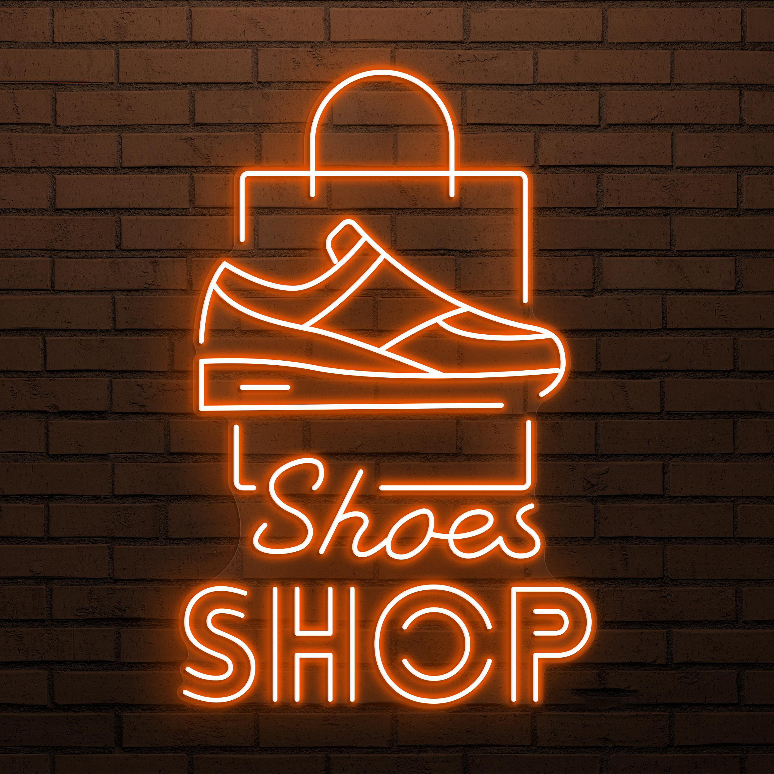 Shoes Shop Neon Sign, Shoes Shop LED Light, Business Logo Wall Decor, Shoe Store Neon Light, Custom Neon Sign, Sneakers Shop Neon Decor