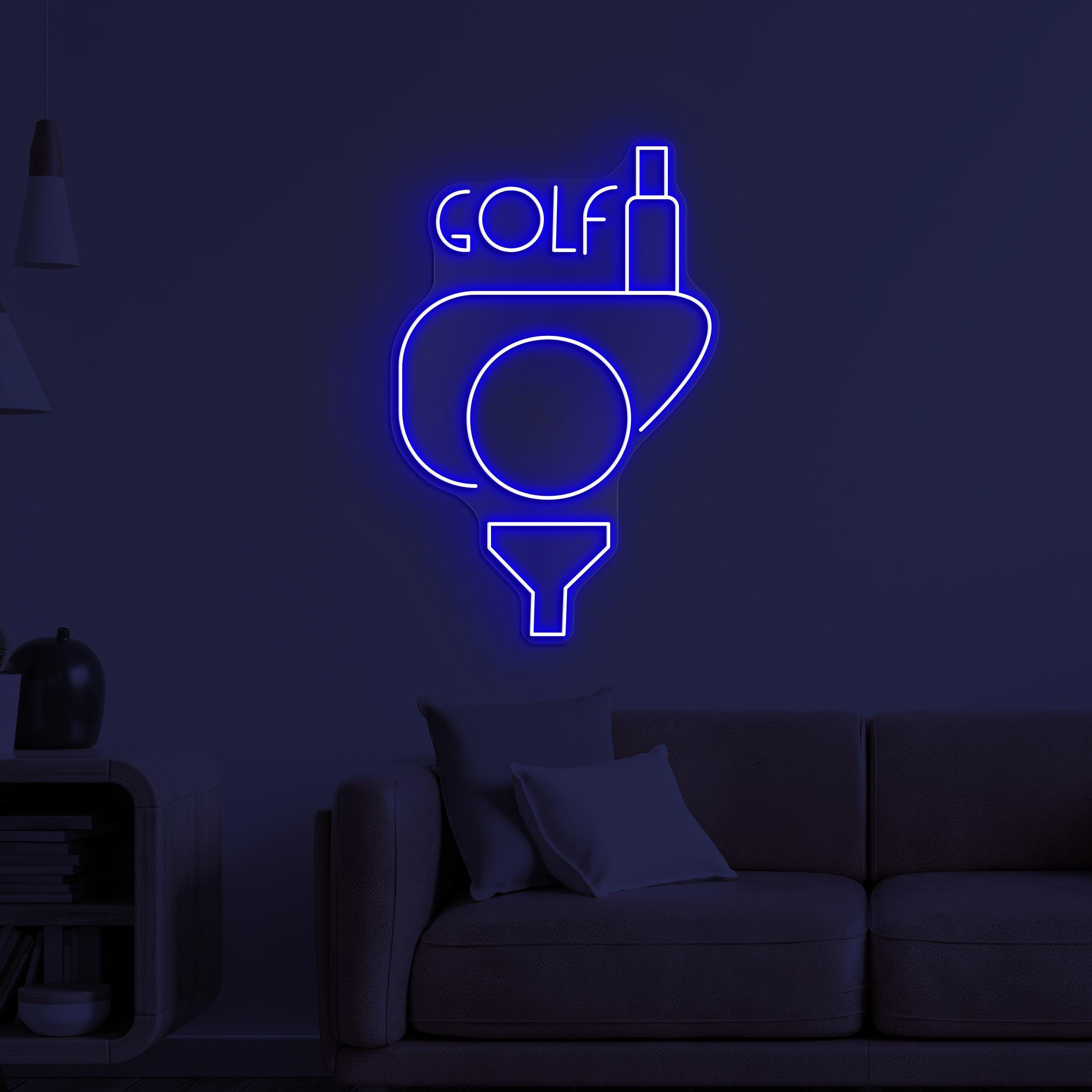 Golf Neon Sign, Golf LED Light, Golf Logo Wall Art, Golf Tee Wall Decor, Golf Club Neon Light, Sports Shop Neon Sign, Game Room Wall Decor