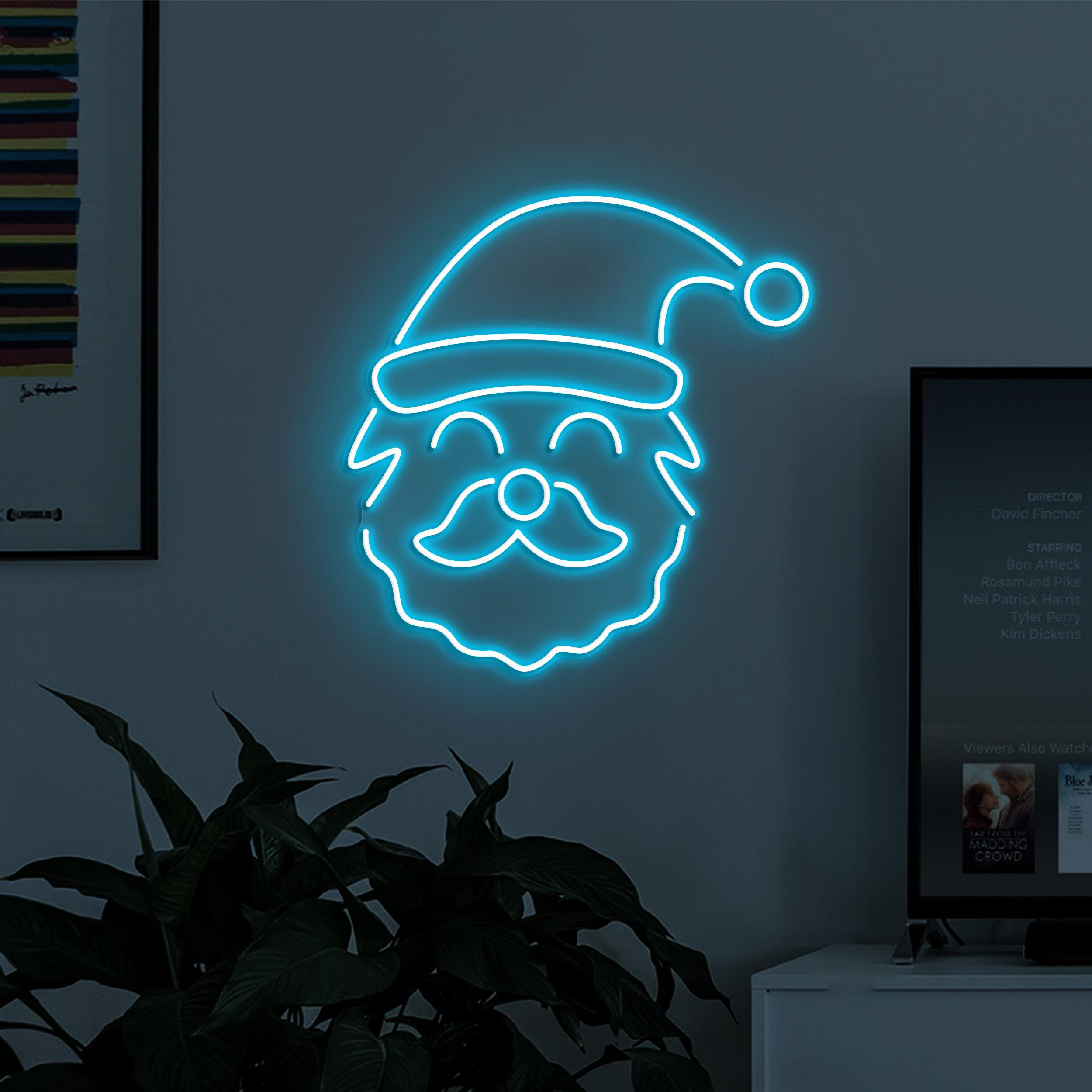 Santa Claus Neon Sign, Santa Claus LED Light, Father Christmas Wall Decor, Holiday Led Sign, Christmas Party Neon Light, Event Neon Decor