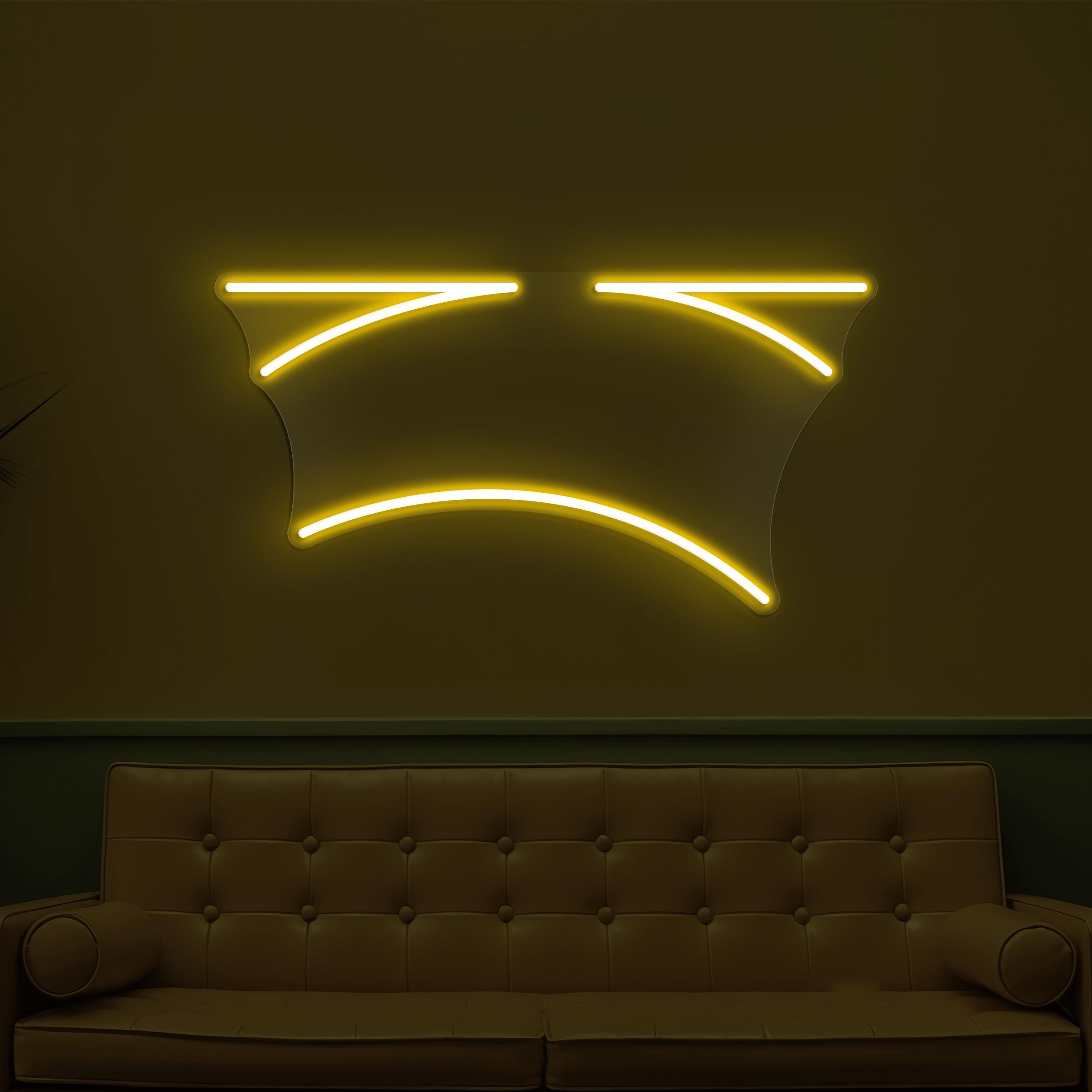 Sad Face Neon Sign, Sad Face LED Light, Sad Emoji Wall Art, Sad Mood Wall Decor, Home Neon Light, Kids Room Decor, Customized Neon Sign