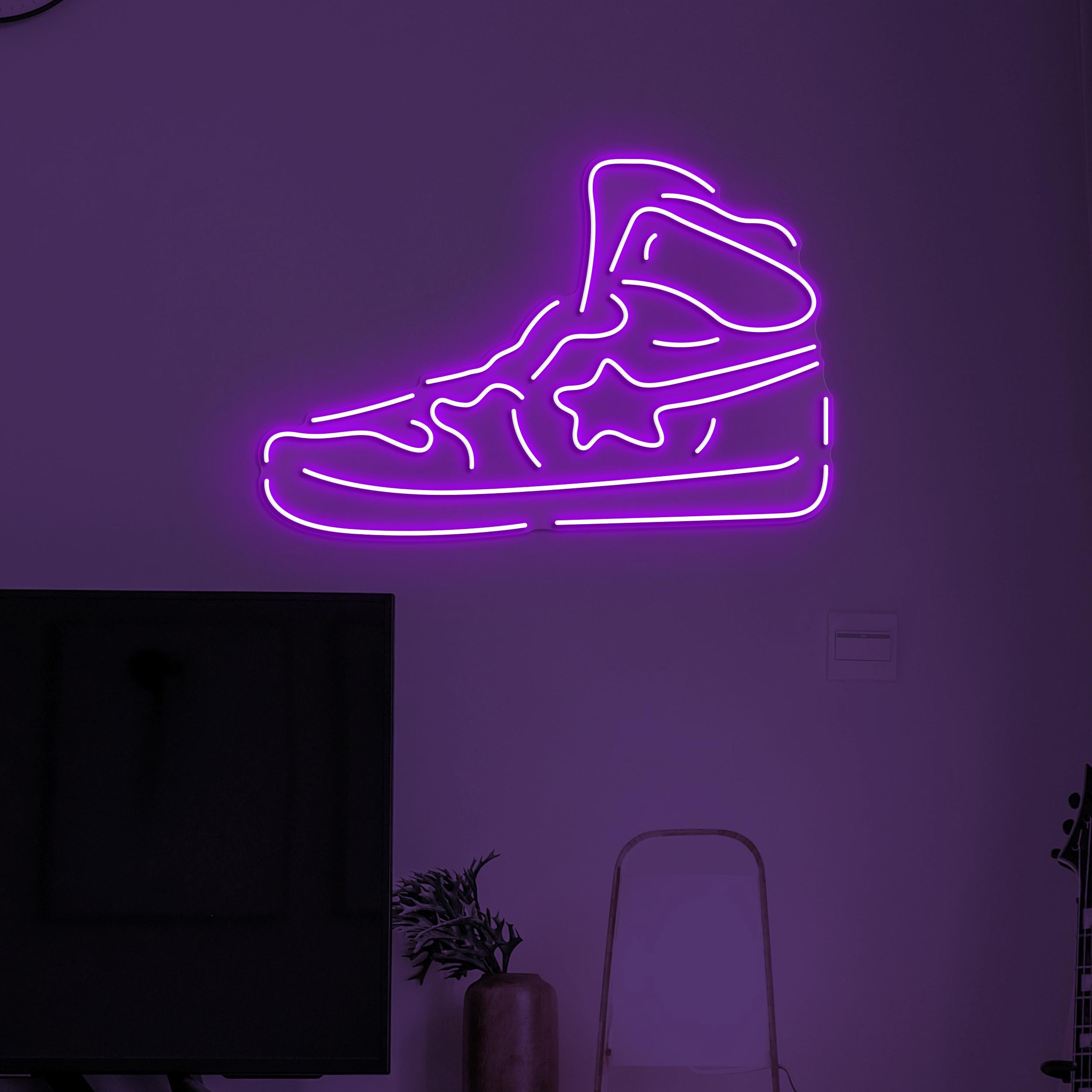 Sneaker Neon Sign, Sneaker LED Light, Sneaker Led Wall Art, Sneaker Shop Wall Decor, Home, Cafe and Bar Neon Light, Gift For Sneaker Lover