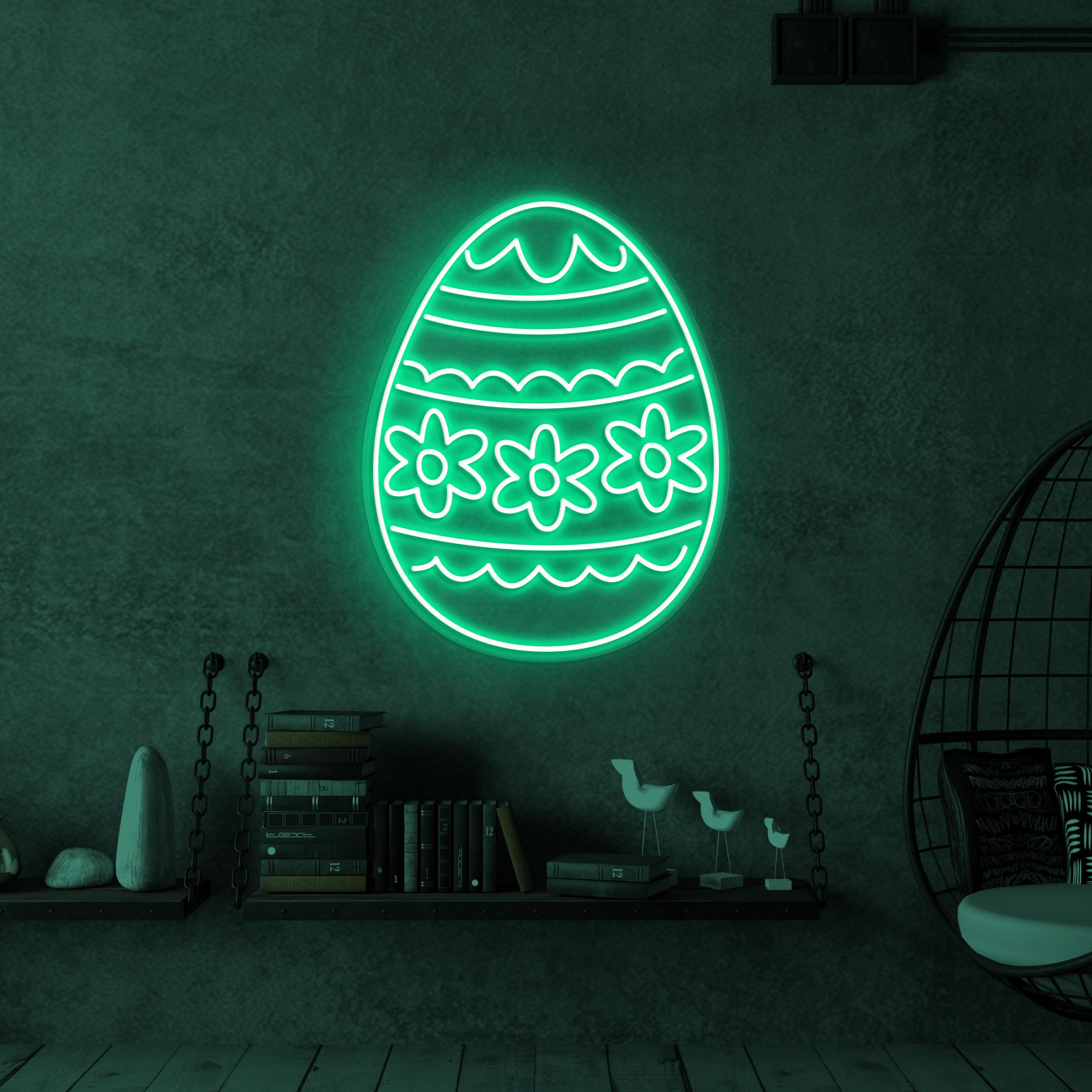 Easter Egg Neon Sign, Easter Egg LED Light, Kids Room Wall Decor, Gifts for Baby Neon Sign, Personalized Egg Sign, Colorful Egg Wall Art