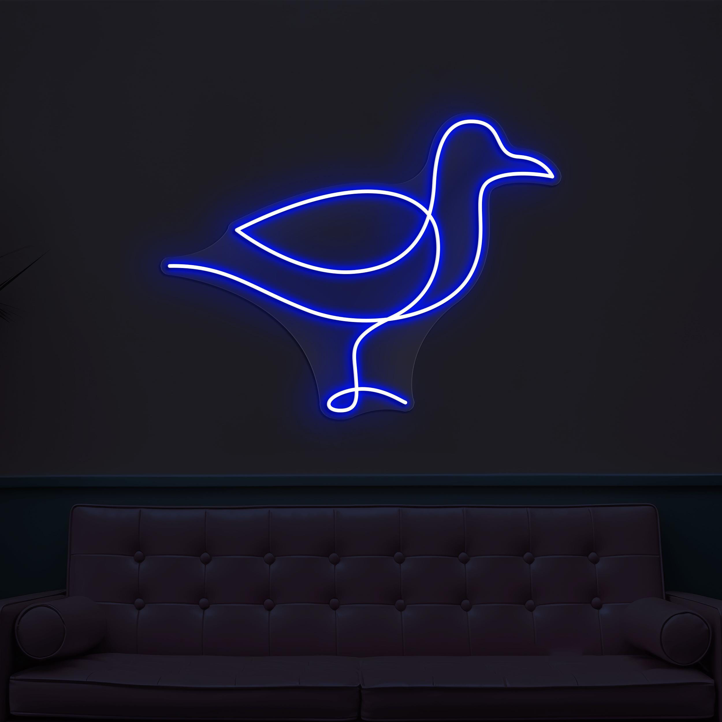Seagull Neon Sign, Seagull LED Light, Beach Wall Decor, Home Wall Art, Kids Room Neon Light, Custom Sign, Birds Shop Decor, Birds Lover Gift