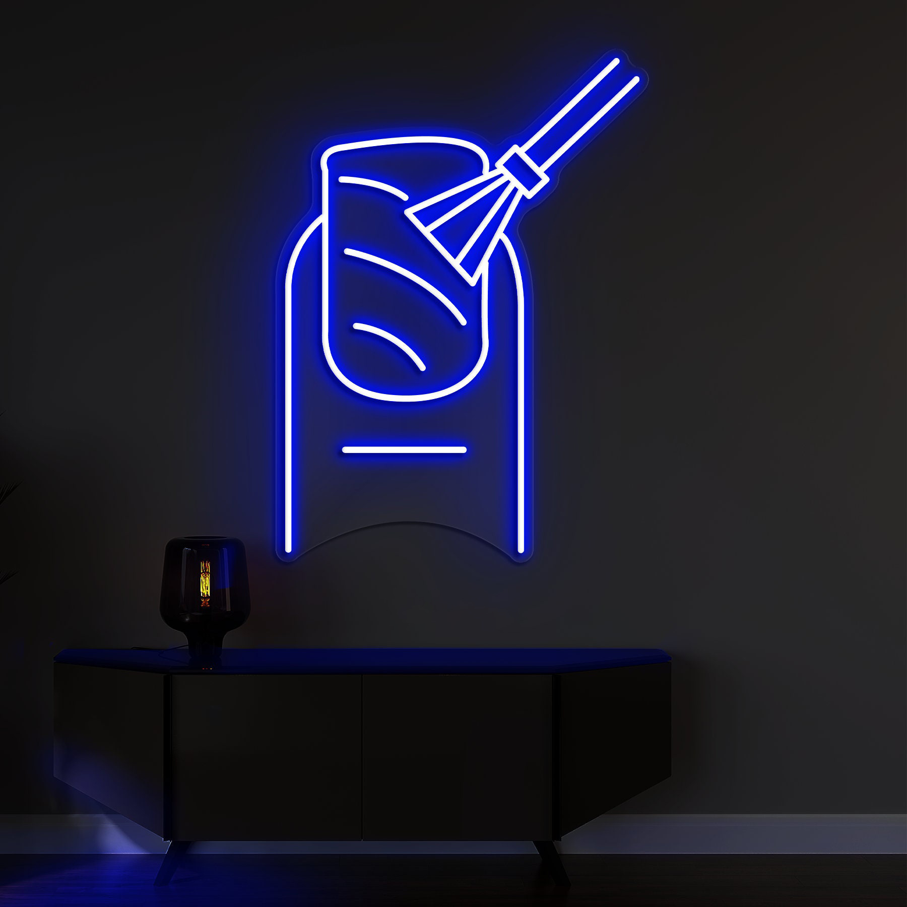 Nail Neon Sign, Nail Polish Neon Light, Nail Decor Wall Art, Makeup Room Decor, Party Sign for Women & Girls, LED Wall Art for Nail Salons