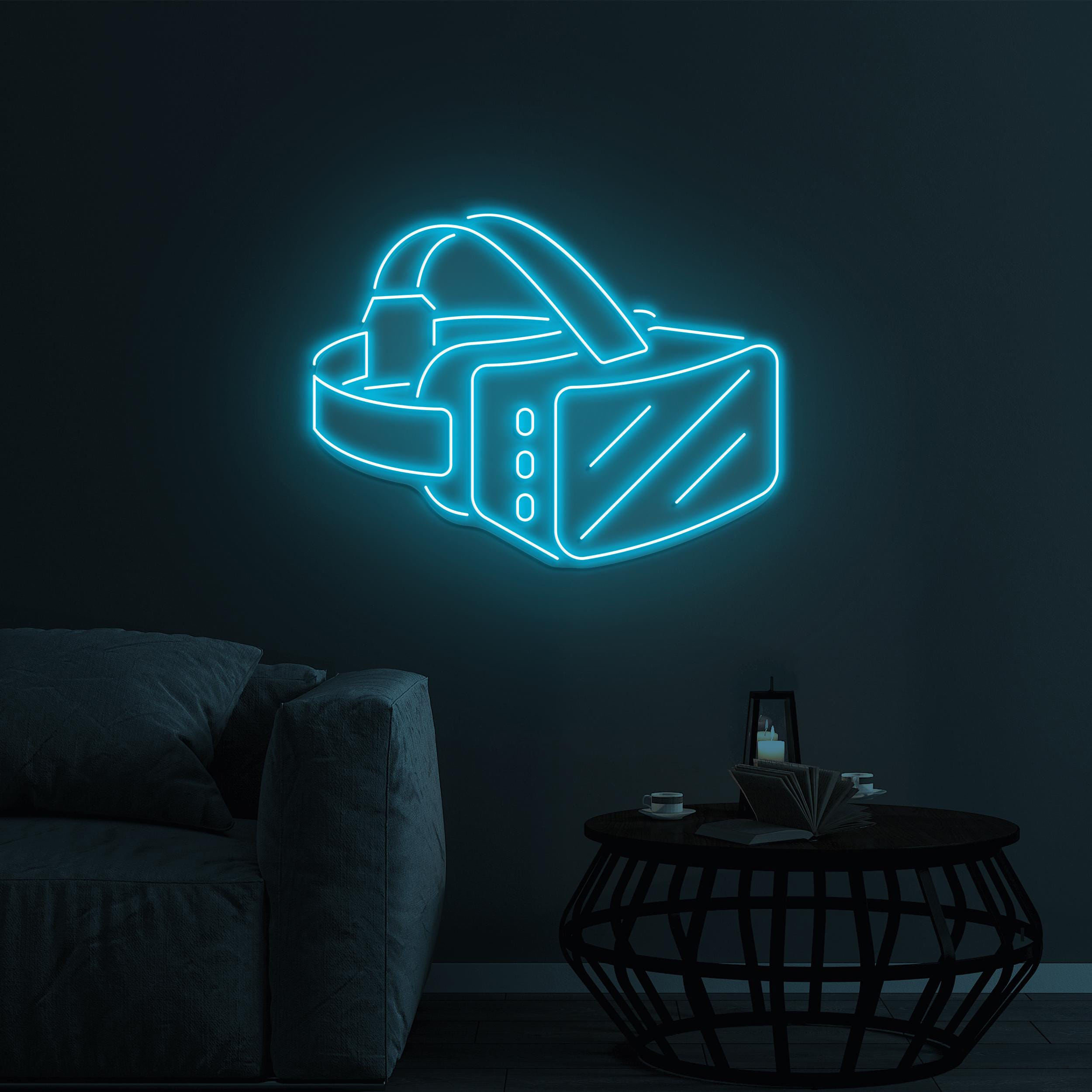 VR glasses Neon Sign, Vr glasses led Light, VR Glasses wall Decor, Game Player Glasses Wall Art, VR Glasses House Sign, Gaming Room Wall Art