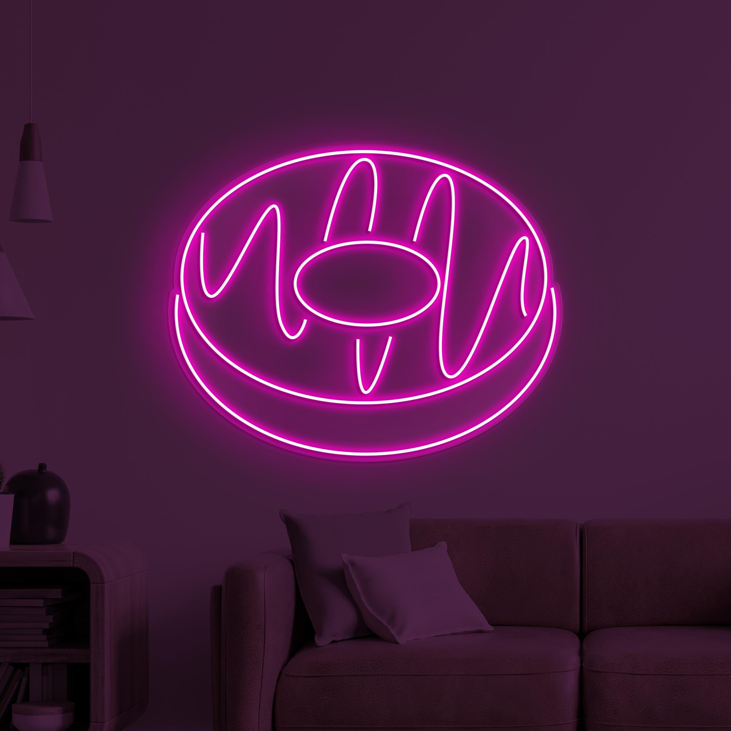 Donut Neon Sign, Donut LED Sign, Yummy Donut Wall Decor, Sugar Rush Neon Light, Sweet Treat Wall Art, Dessert Shop Art, Kitchen Wall Decor