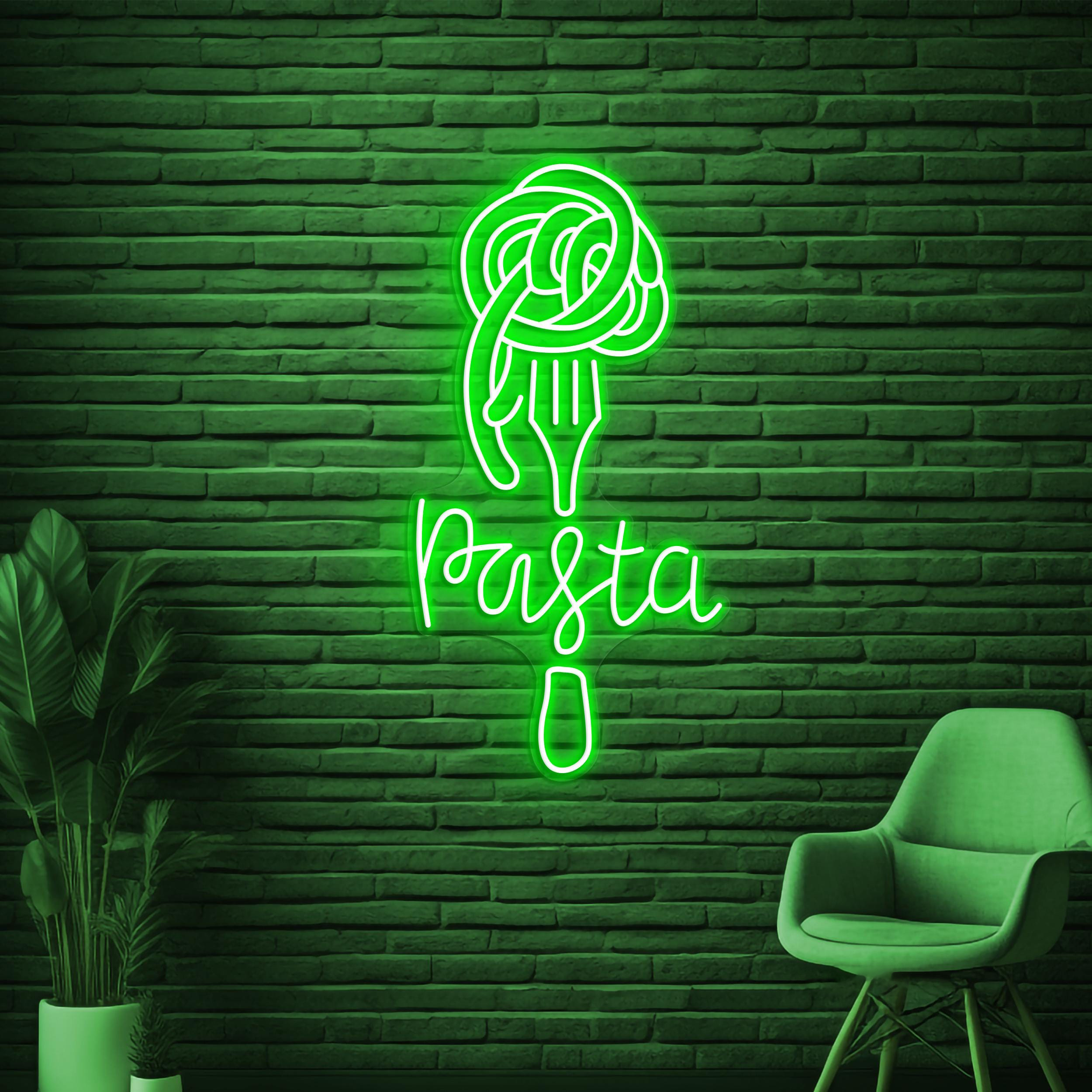 Pasta Neon Sign, Pasta LED Light, Restaurants Wall Decor, Pasta Shop Wall Art, Italian Pasta Neon Sign, Spaghetti Neon Light, Kitchen Decor