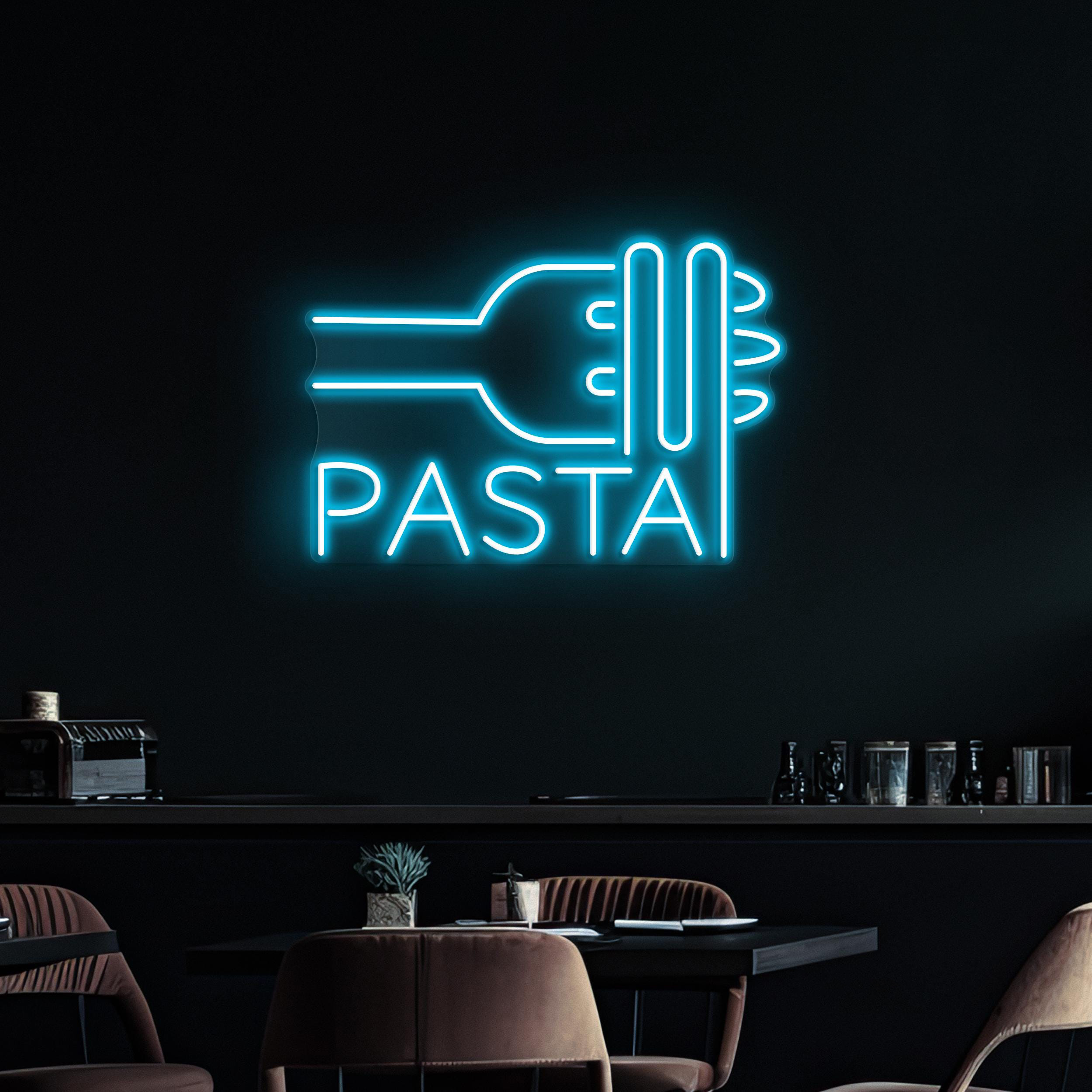 Pasta Neon Sign, Pasta LED Light, Fork Wall Decor, Ramen Wall Art, Asian Restaurant Neon Light, Kitchen Wall Light, Ramen Shop Wall Decor