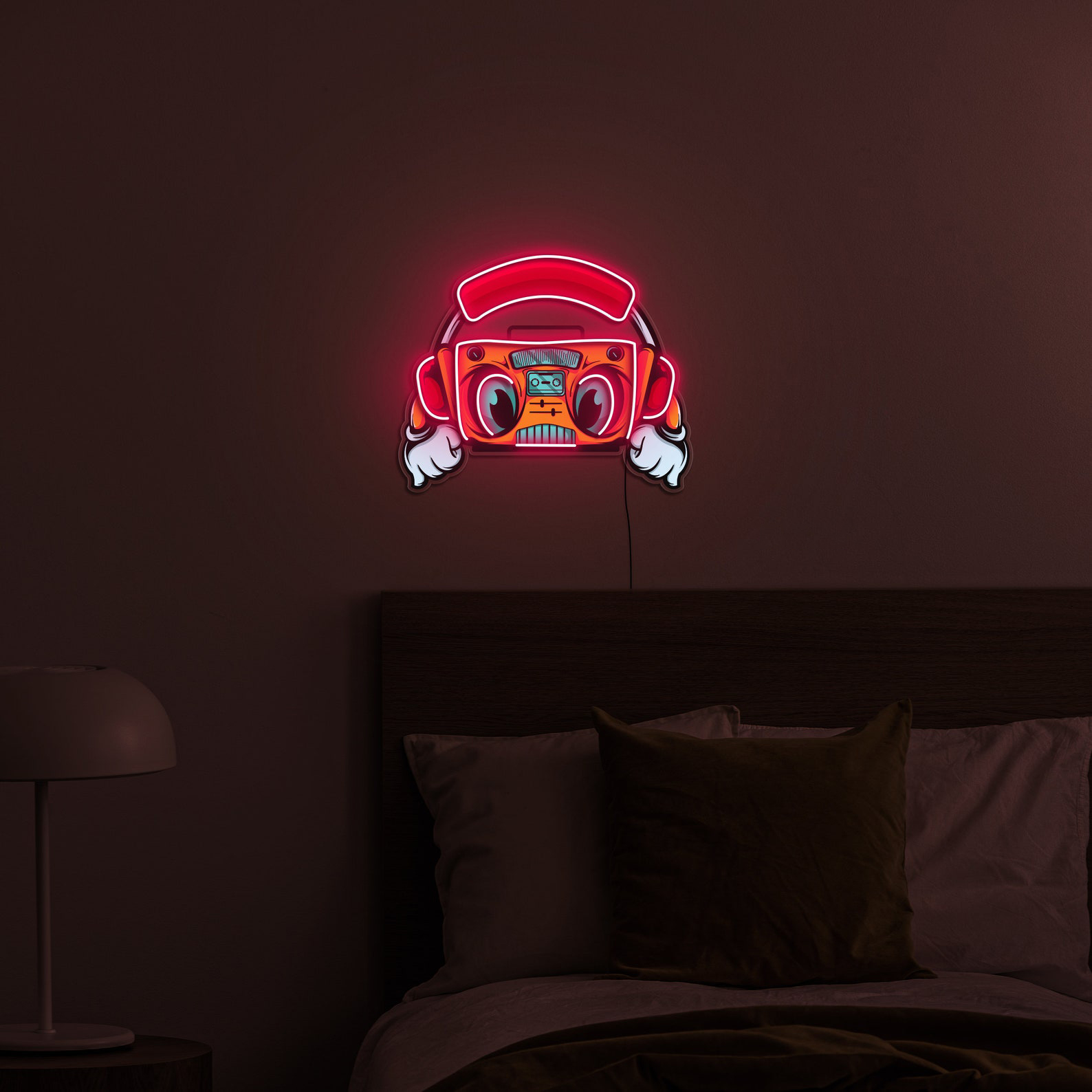 Radio Led Neon Light, Boombox LED Neon Wall Light, Radio Led Pop Art Sign, Game Room Decor, 90s Decor Sign, Radio Neon Sign, Gift Idea