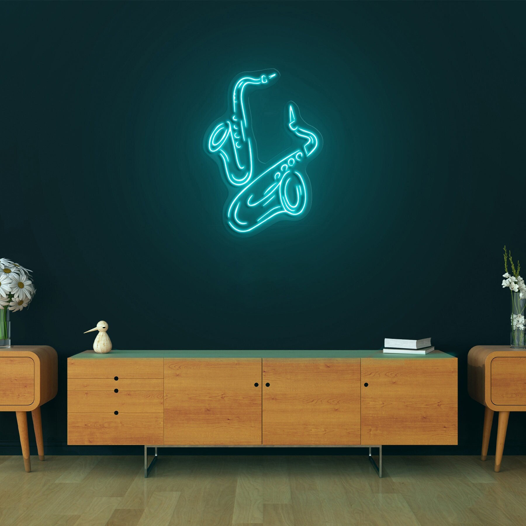 Saxophone Neon Sign, LED Saxophone Light, Saxophone Wall Art, Jazz Club Wall Art, Music Studio Decor, Gifts for Musicians, Home & Bar Decor