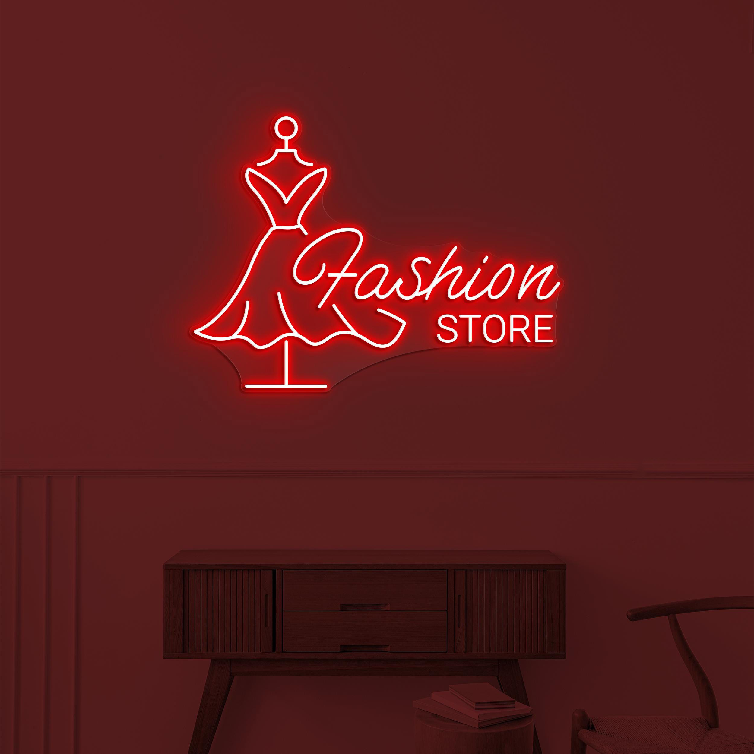Fashion Store Neon Sign, Fashion Store LED Light, Boutique Wall Decor, Fashion Shop Wall Art, Custom Neon Sign Art, Girls Shop Wall Decor