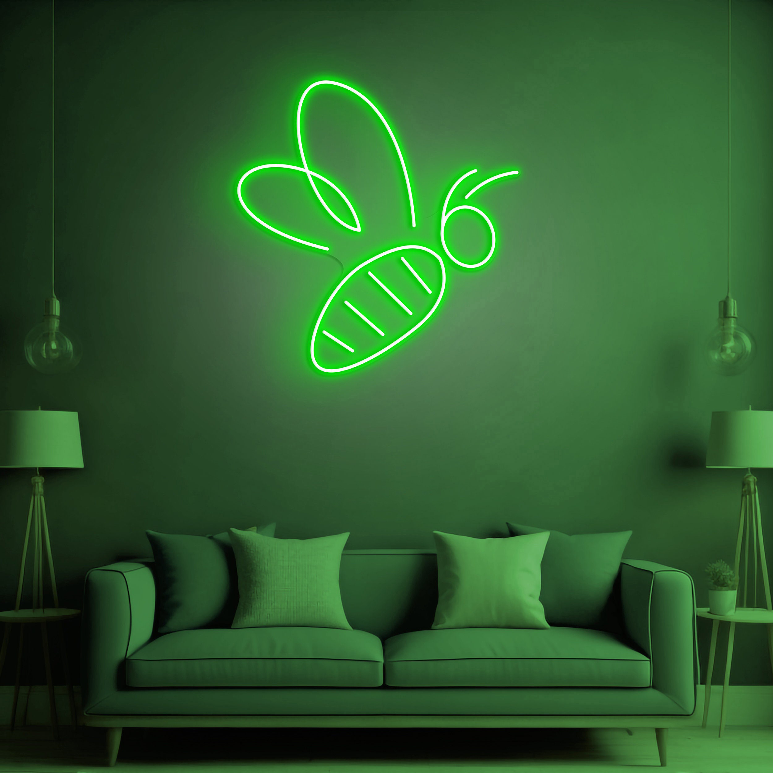 Bee LED Neon Sign, Honey Neon Light, Bee Wall Art, Bee Neon Art Sign, Led Decor, Beehive Wall decor, Kids Room Decor, Led Neon Light, Gift