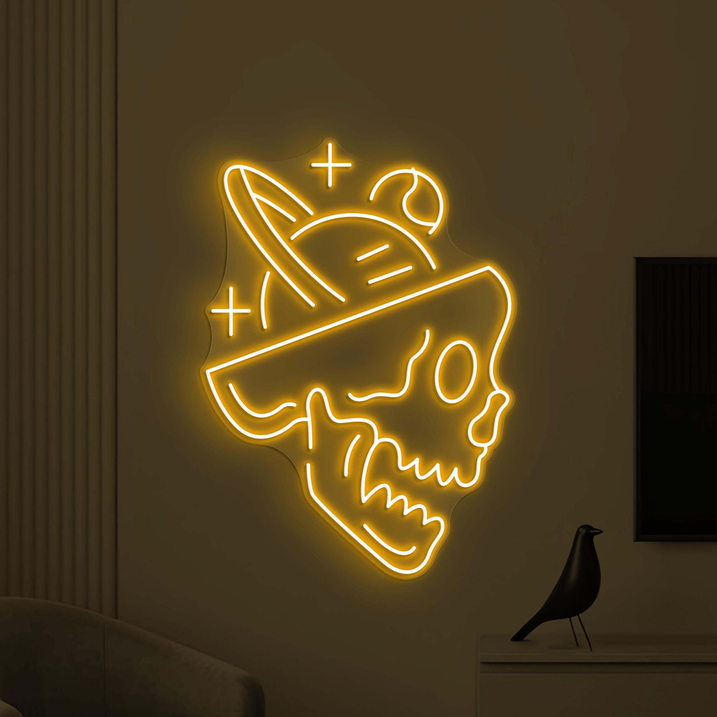 Skull Neon Sign, Skull With Space Planets Light, Cosmic Skull Wall Decor, Skull LED Neon, Horror House Neon Decor, Personalized Skull Sign