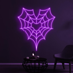 Spider Web Neon Sign, Spider Web LED Light, Spider Wall Decor, Home Wall Art, Personalized Spider Web Sign, Bar Decor, Party Neon Light