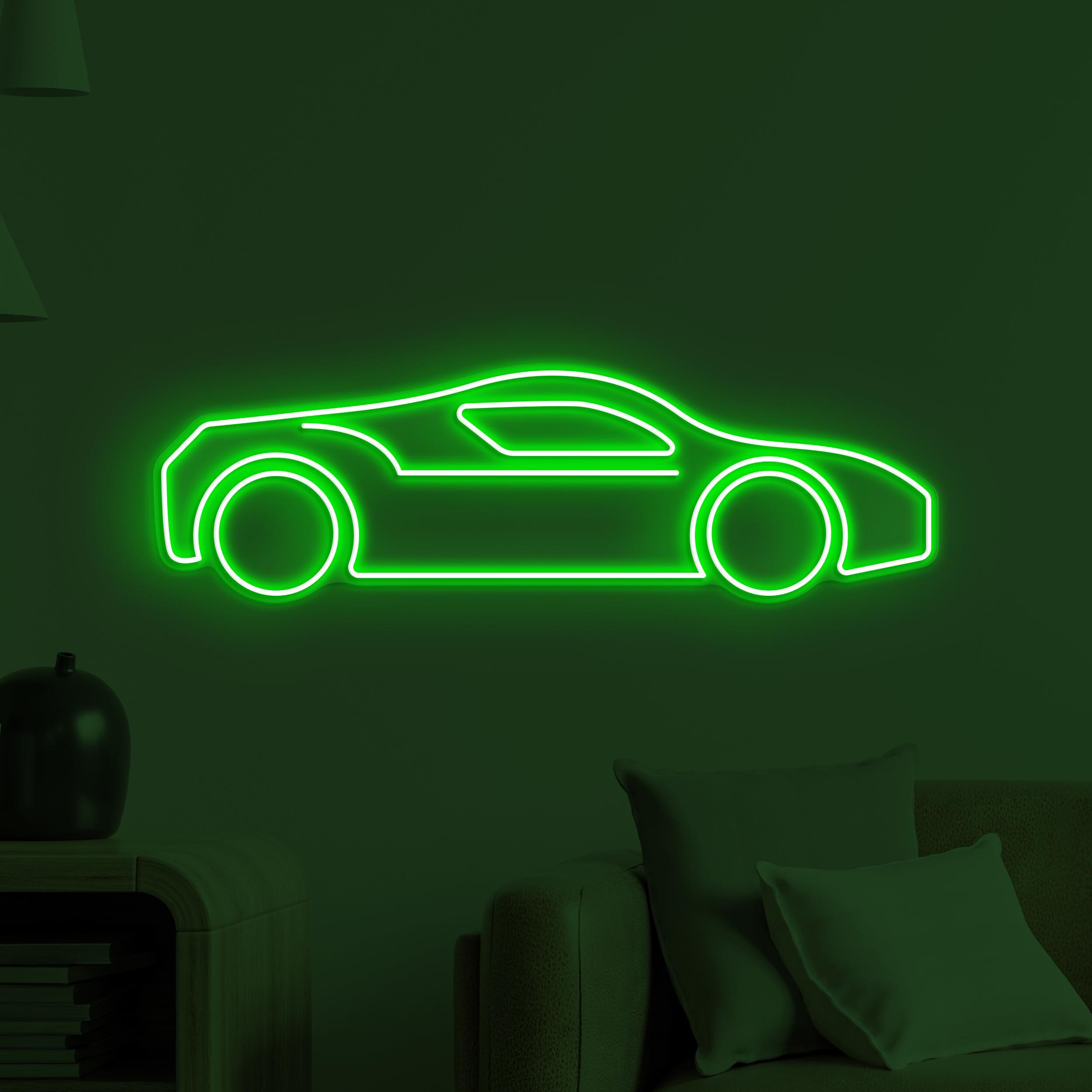 Car Neon Sign, Car LED Light, Sports Car Wall Decor, Racing Car Neon Light, Game Room Wall Art, Garage Neon Decor, Auto Show Neon Sign, Gift