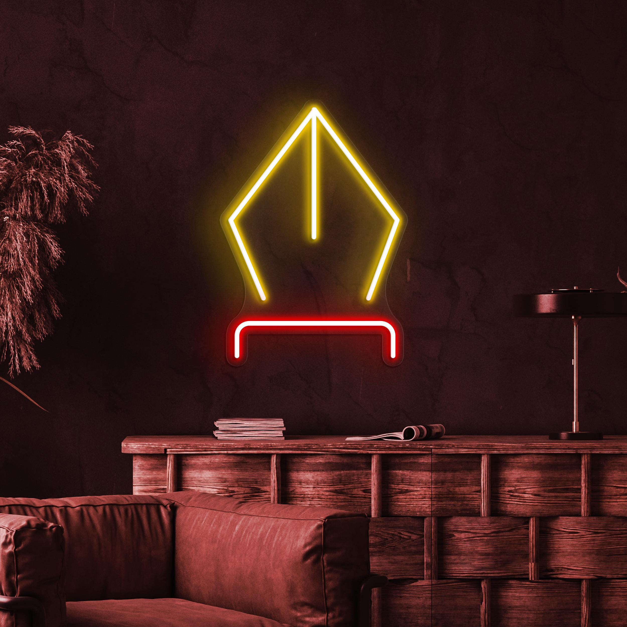 Pen Nib Neon Sign, Pen Nib LED Light, Pen Nib Wall Decor, Book Shop Wall Art, Personalized Neon Light, Writer Neon Sign, Gift for Writer