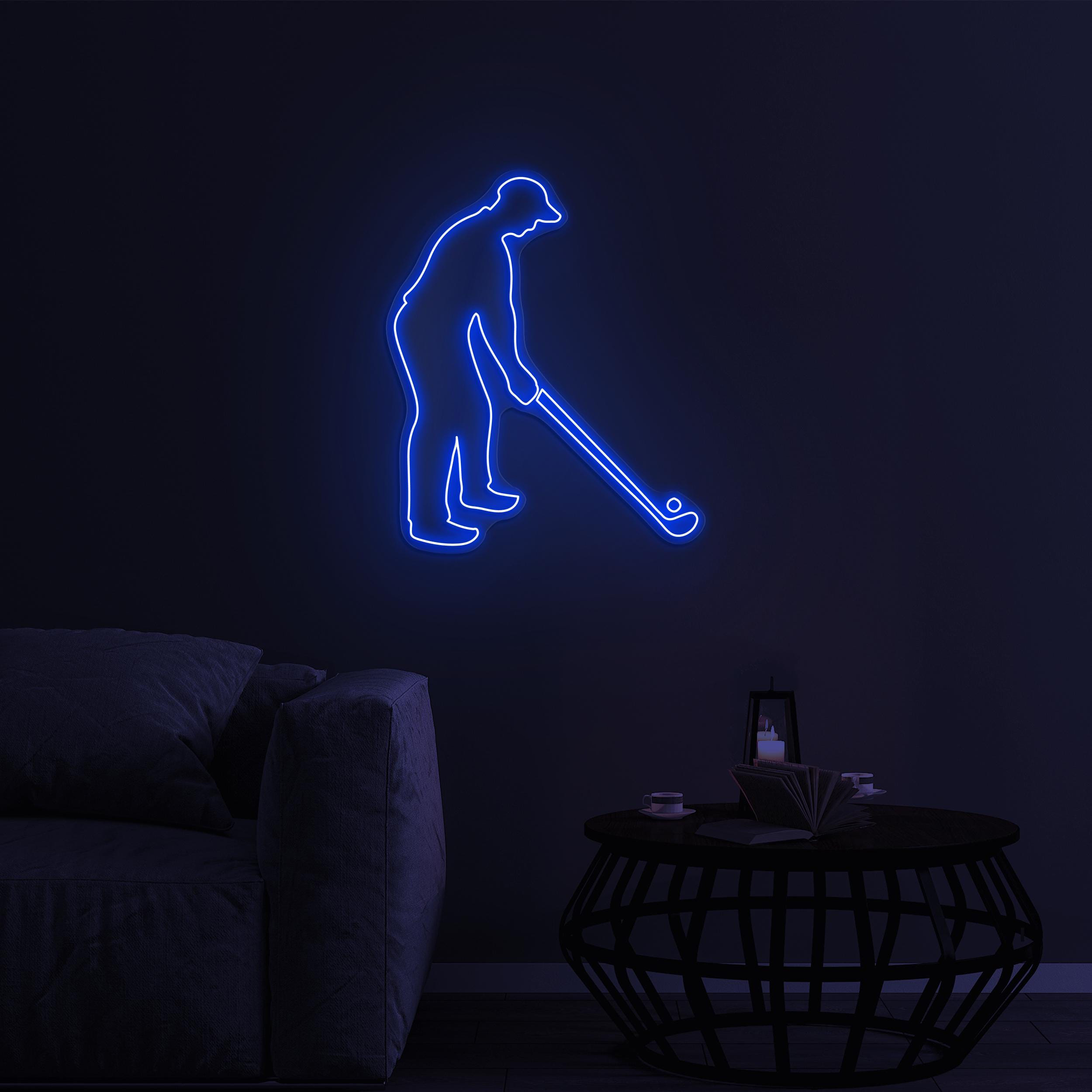 Golf Player Neon Sign, Golfer LED Light, Golf Player LED Wall Art, Golf Club Neon Sign, Sports Shop Wall Decor, Home & Game Room Wall Art