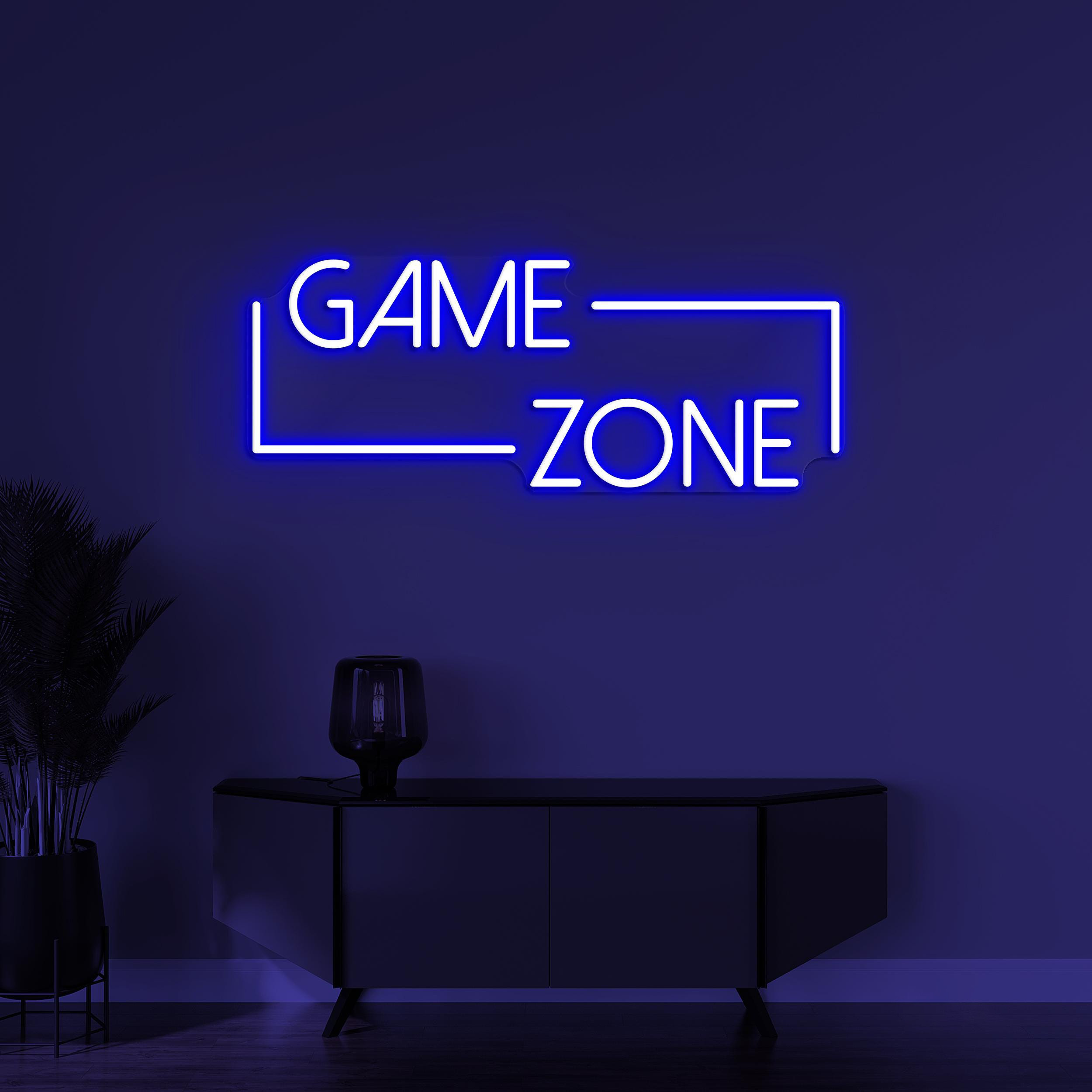 Game Zone Neon Sign, Game Zone LED Light, Game Room Wall Decor, Boys Room Light, Personalized Sign, Game Lover Gift Idea , Game Room Sign