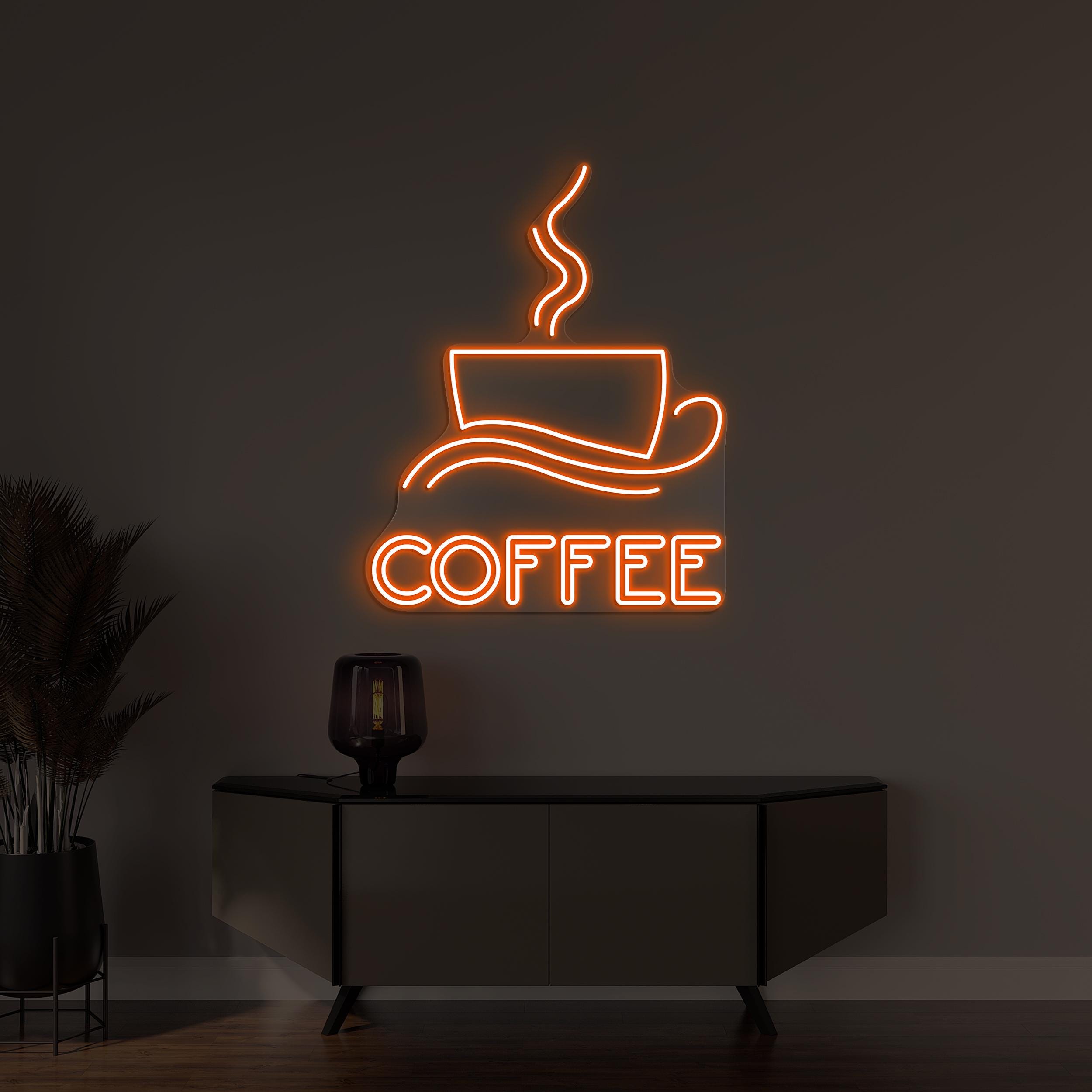 Coffee Neon Sign, Coffee LED Light, Coffee Cup Wall Decor, Kitchen Wall Decor, Coffee Shop Wall Light, Coffee bar Neon Sign, Café Decor