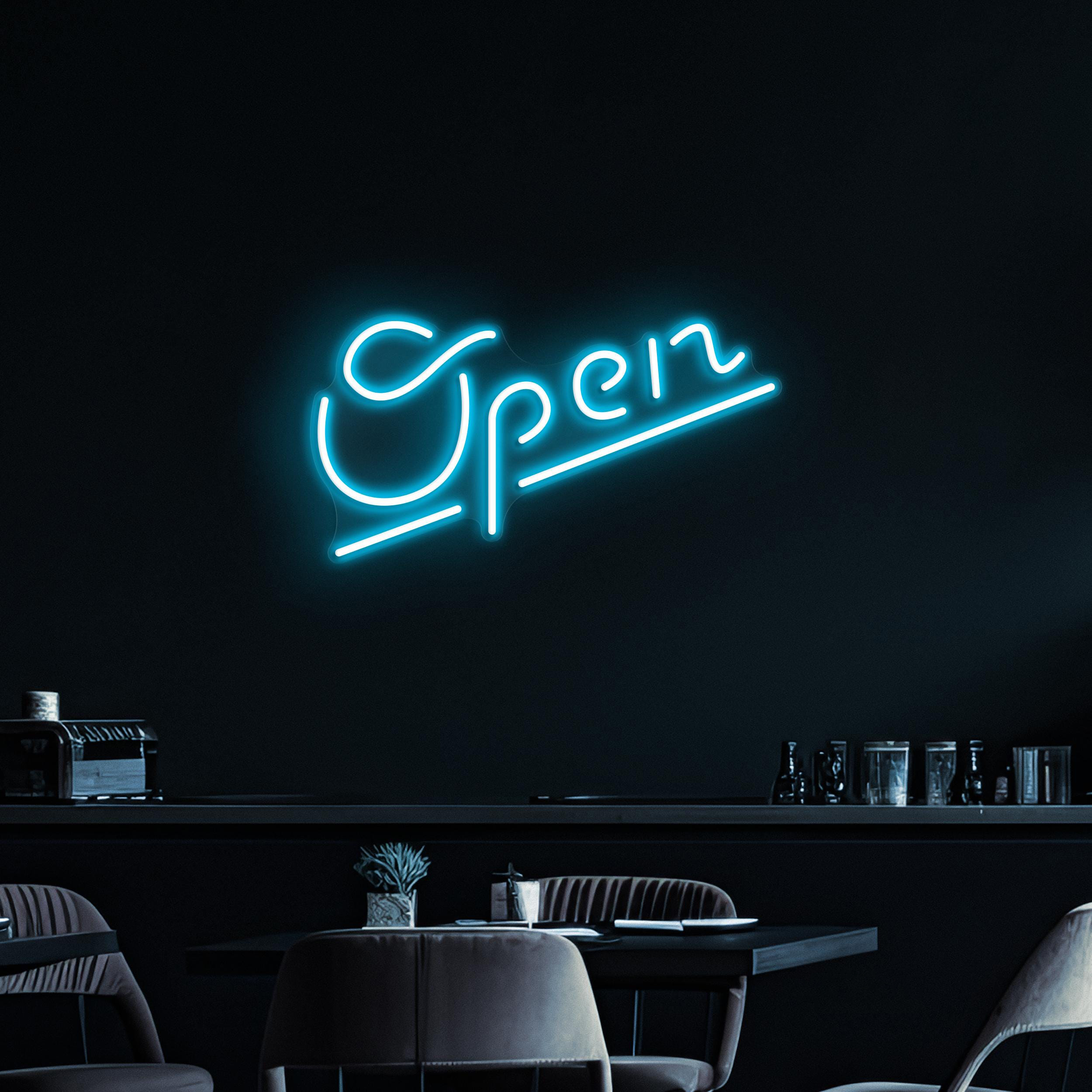 Open Neon Sign, Open LED Light, Business Hours Wall Decor, Club, Bar Pub, Cafe and Store Wall Art, Open Display Neon Sign, Led Wall Light