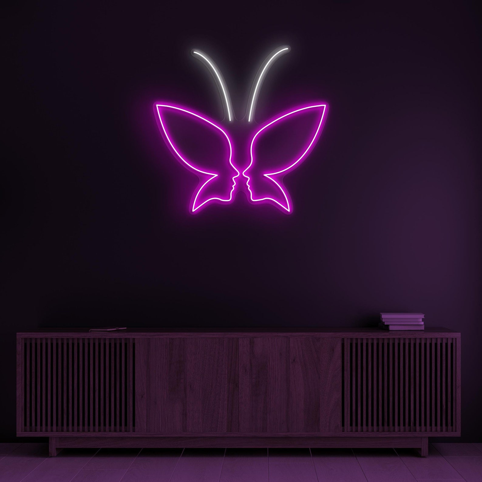 Butterfly Neon Sign, Butterfly LED Light, Girl Room Wall Decor, Animal Shop Art, Butterfly Lover Gift, Cute Butterfly Sign, Kids Room Decor