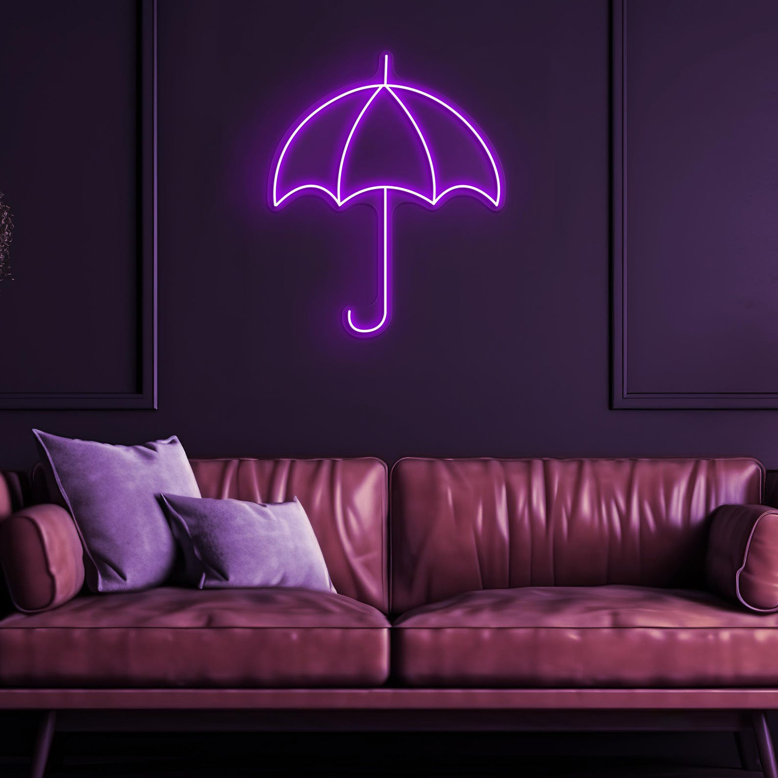 Umbrella Neon Sign, Umbrella LED Light, Rainy Day Wall Decor, Home Neon Light, Beach Vibes Art, Kids Room Wall Decor, Beach Umbrella Led Art