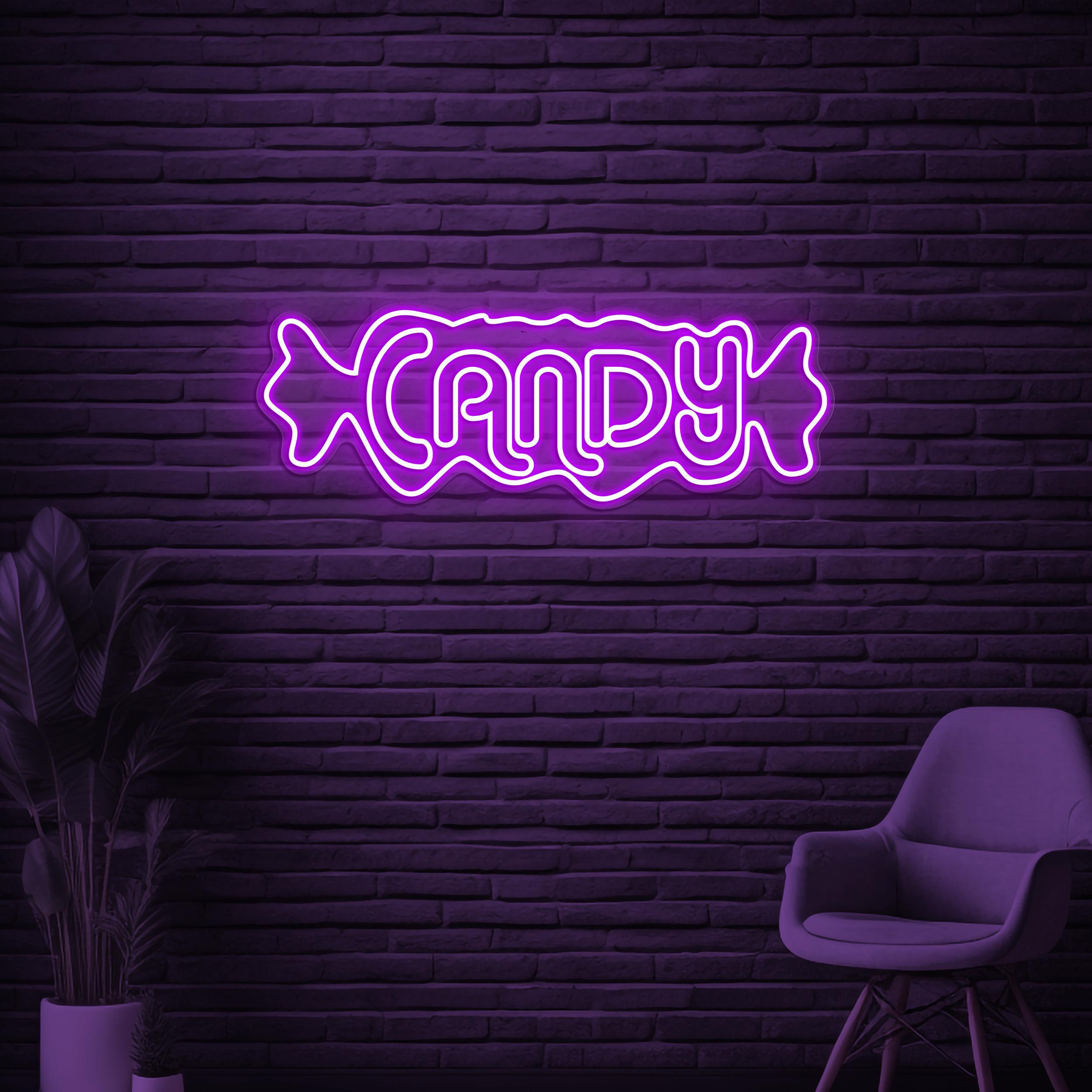 Candy Neon Sign, Candy LED Light, Candy Shop Wall Decor, Christmas Wall Art, Candy Shop Logo LED Light, Sweet Shop Neon Sign, Kids Room Art