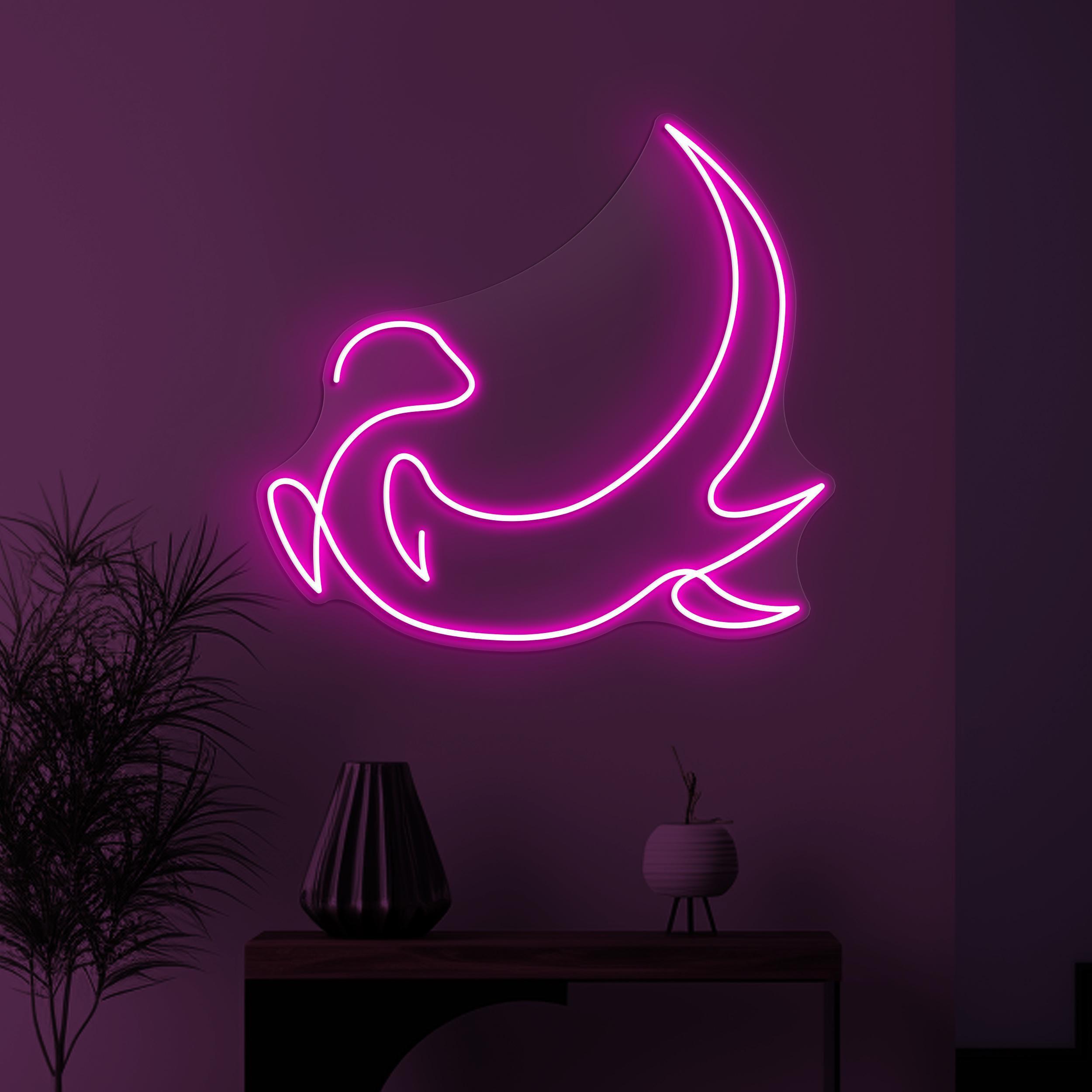 Otter Neon Sign, Otter LED Light, River Otter Wall Decor, Beach and River Neon Light, Cute Animal Wall Art, Custom Neon Sign, Home Decor