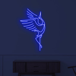 Crane Bird Neon Sign, Crane Bird Led Sign, Flying Crane Wall Art, Birds Shop Wall Decor, Crane Lover Light, Home Led Art, Japanese Bird Sign