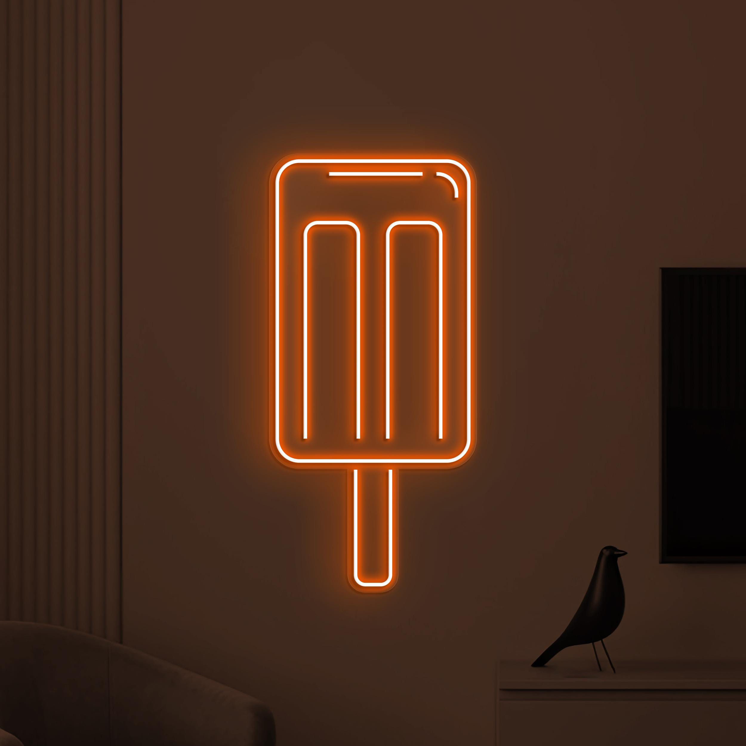 Popsicle Neon Sign, Popsicle LED Light, Ice Pop Wall Decor, Ice Cream Wall Art, Popsicle Shop Neon Light, Kids Room Decor, Popsicle Lover