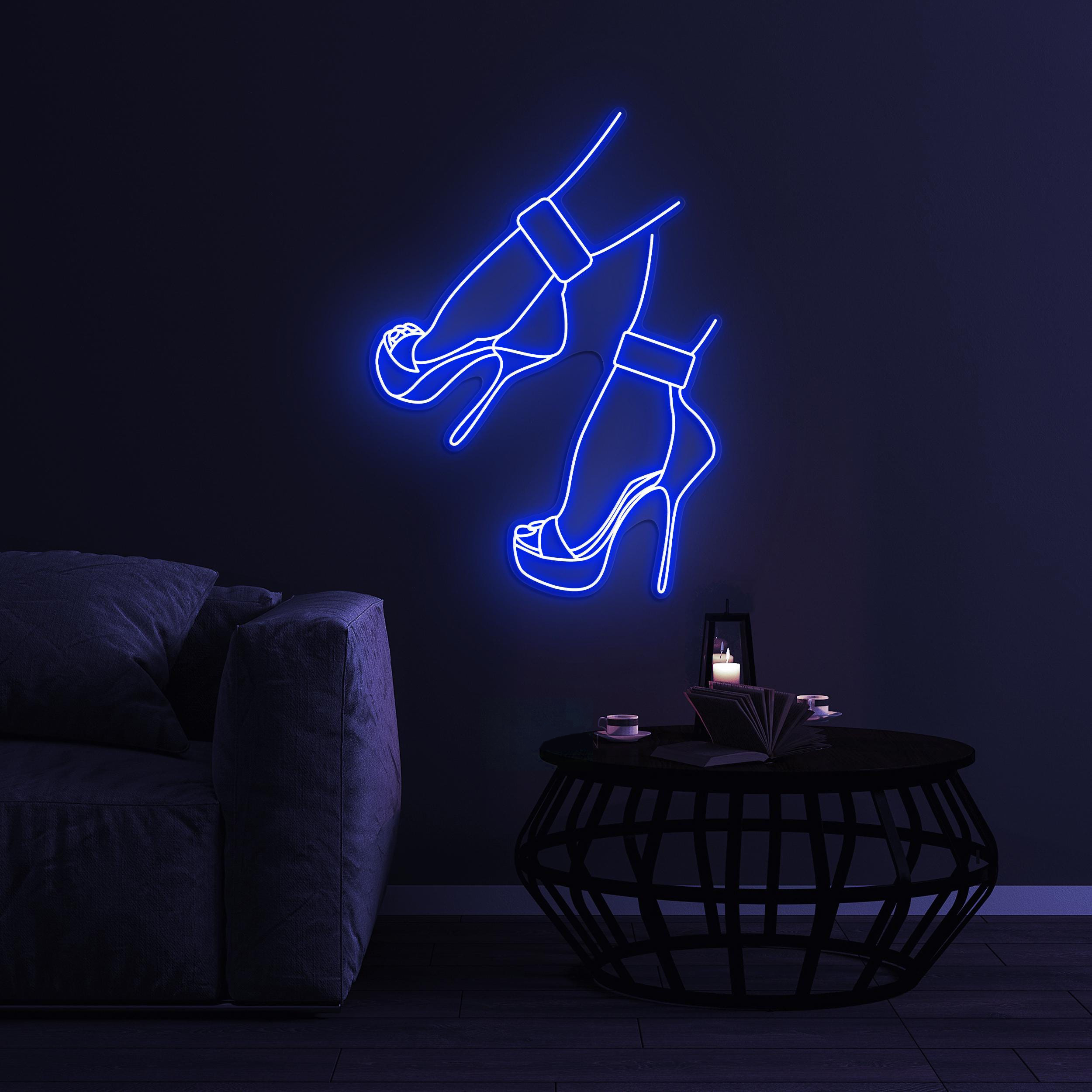 High Heels Neon Sign, Heels Shoes LED Light, High Heels LED Neon Art, Shoes Shop Decor, Business Logo Sign, Home Decor, Party Girl Shoes