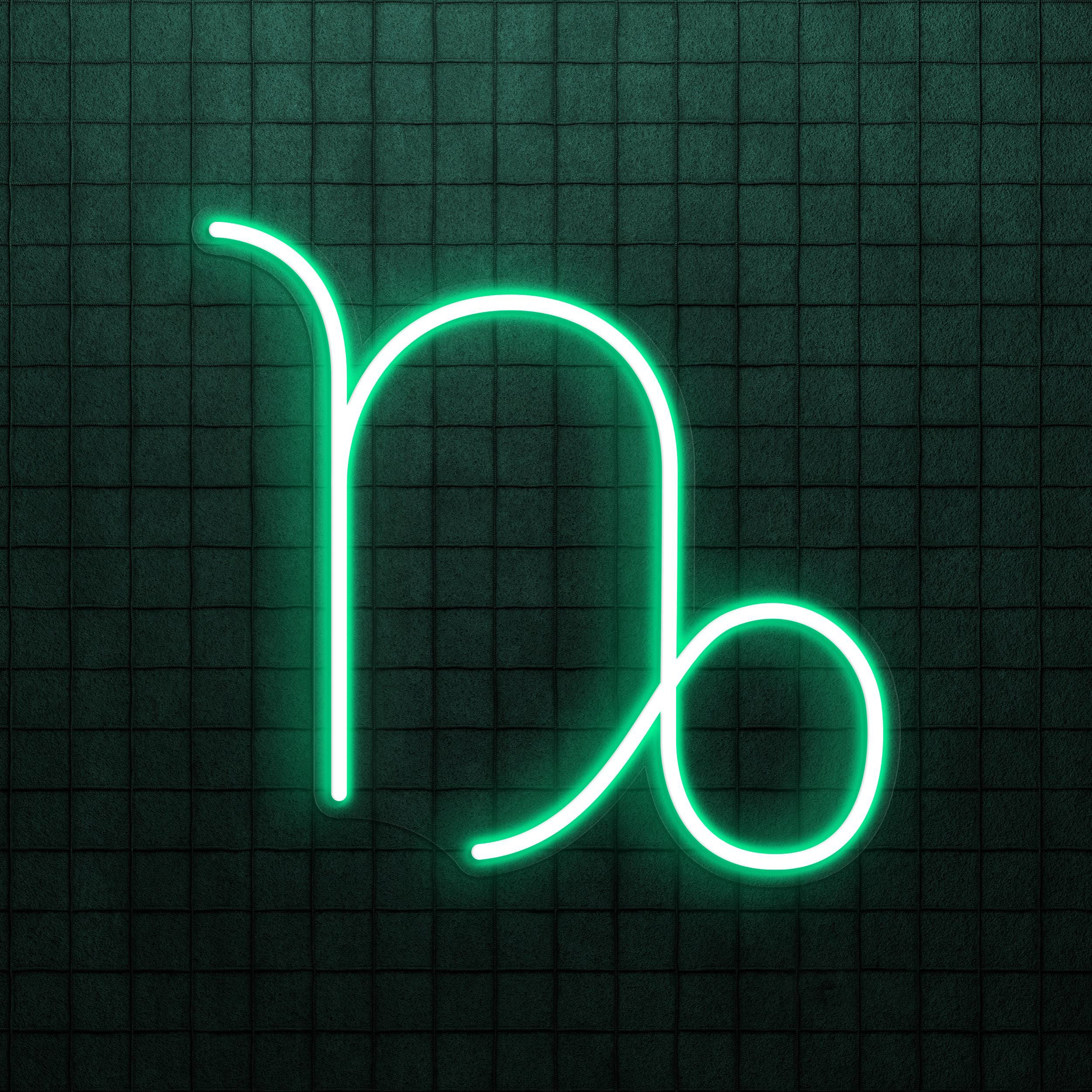 Capricorn Neon Sign, Capricorn LED Light, 3D Printed Wall Decor, Horoscope LED Neon Sign, Astrology Zodiac Wall Art, Zodiac Symbols Decor