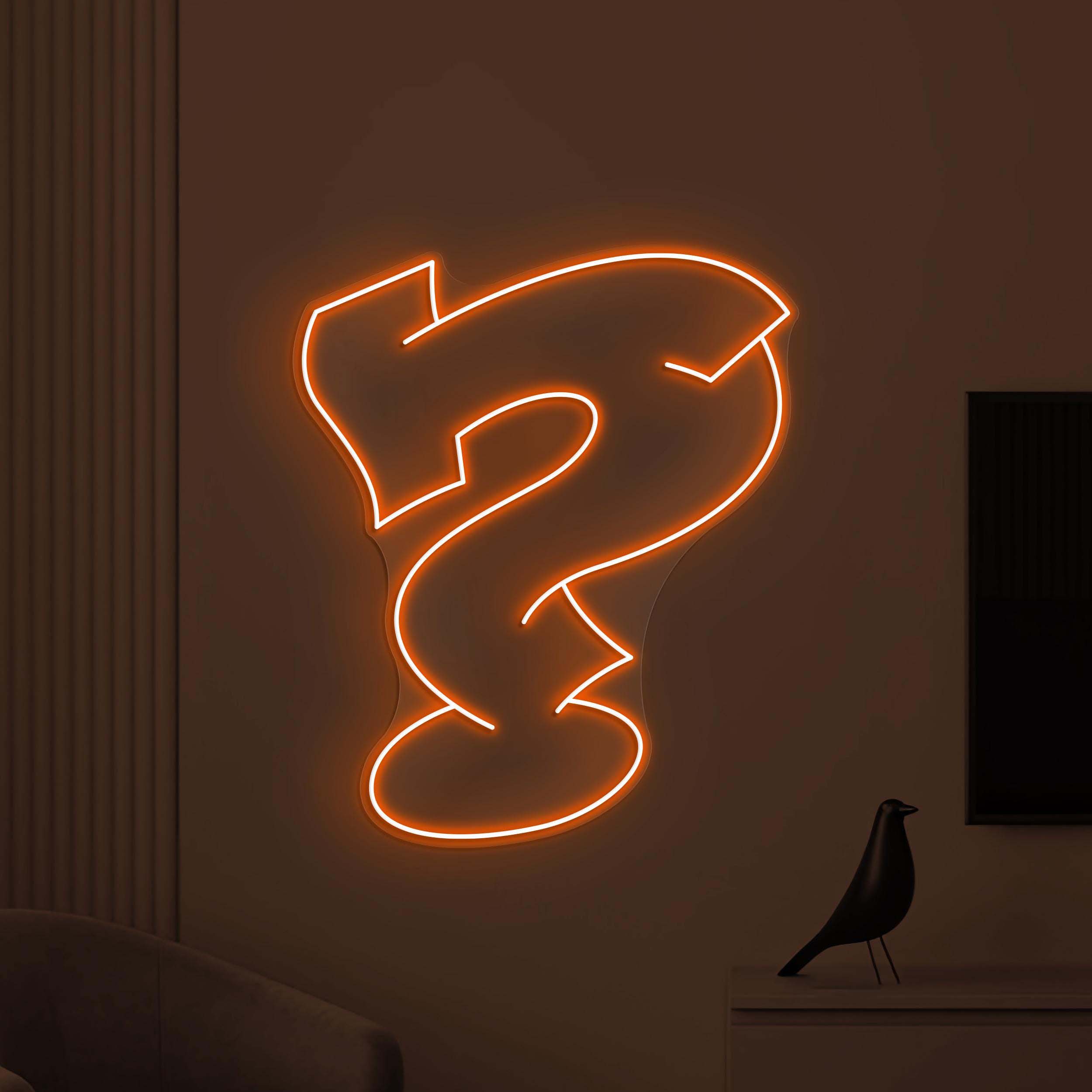 Question Mark Neon Sign, LED Question Mark Light, Arrow Wall Decor, Direction Wall Art, Mall Neon Light, College & University Decor, Gift