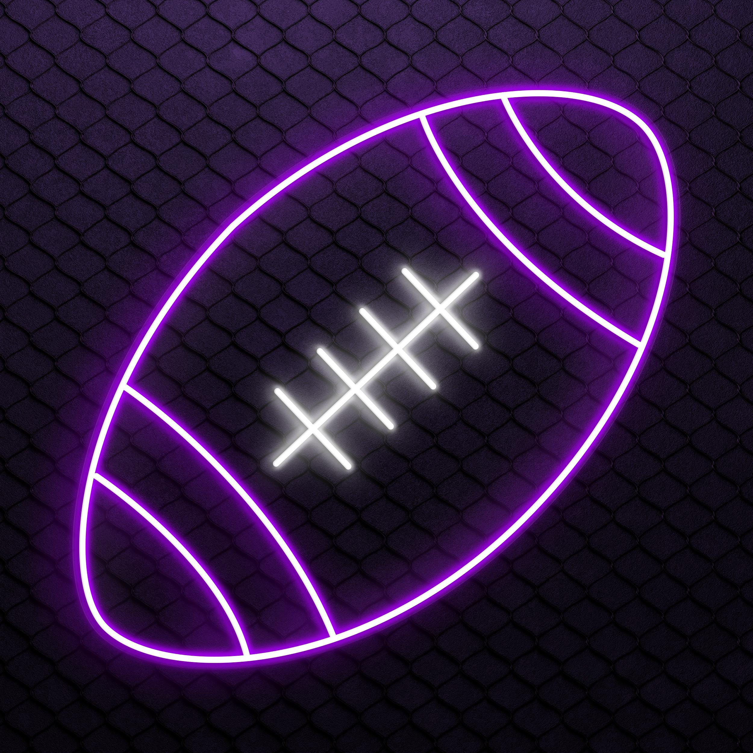 Football Neon Sign, Football LED Light, American Football Wall Decor, Football Club Wall Art, Sports Shop Neon Light, Game Room Led Decor