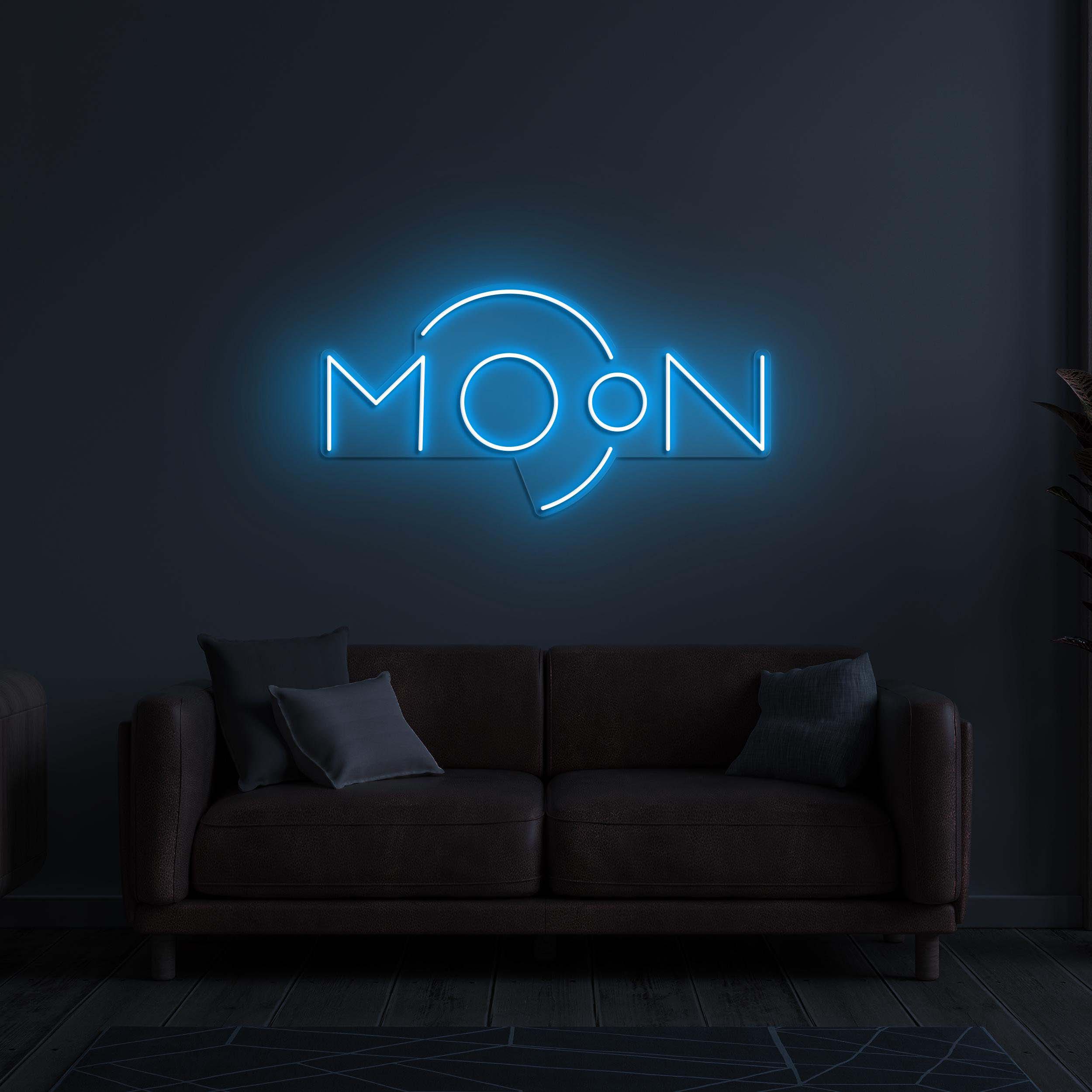 Moon Neon Sign, Moon LED Light, Crescent Moon Neon Art, Home Wall Decor, Custom Neon Sign, Led Wall Art, Nursery LED Neon Light, Gift idea
